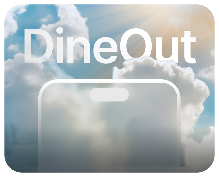 DineOut - дизайн приложения для брони и оплаты в кафе на Dprofile