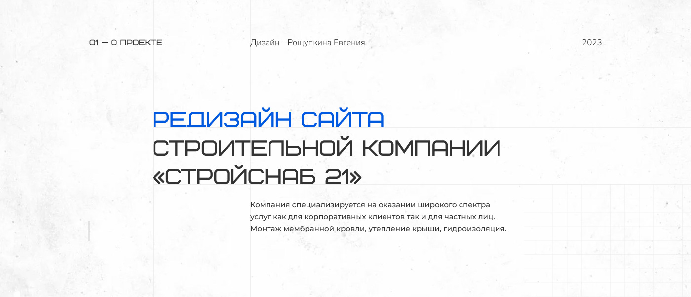 Редизайн сайта строительной компании "Стройснаб" — Изображение №1 — Интерфейсы на Dprofile