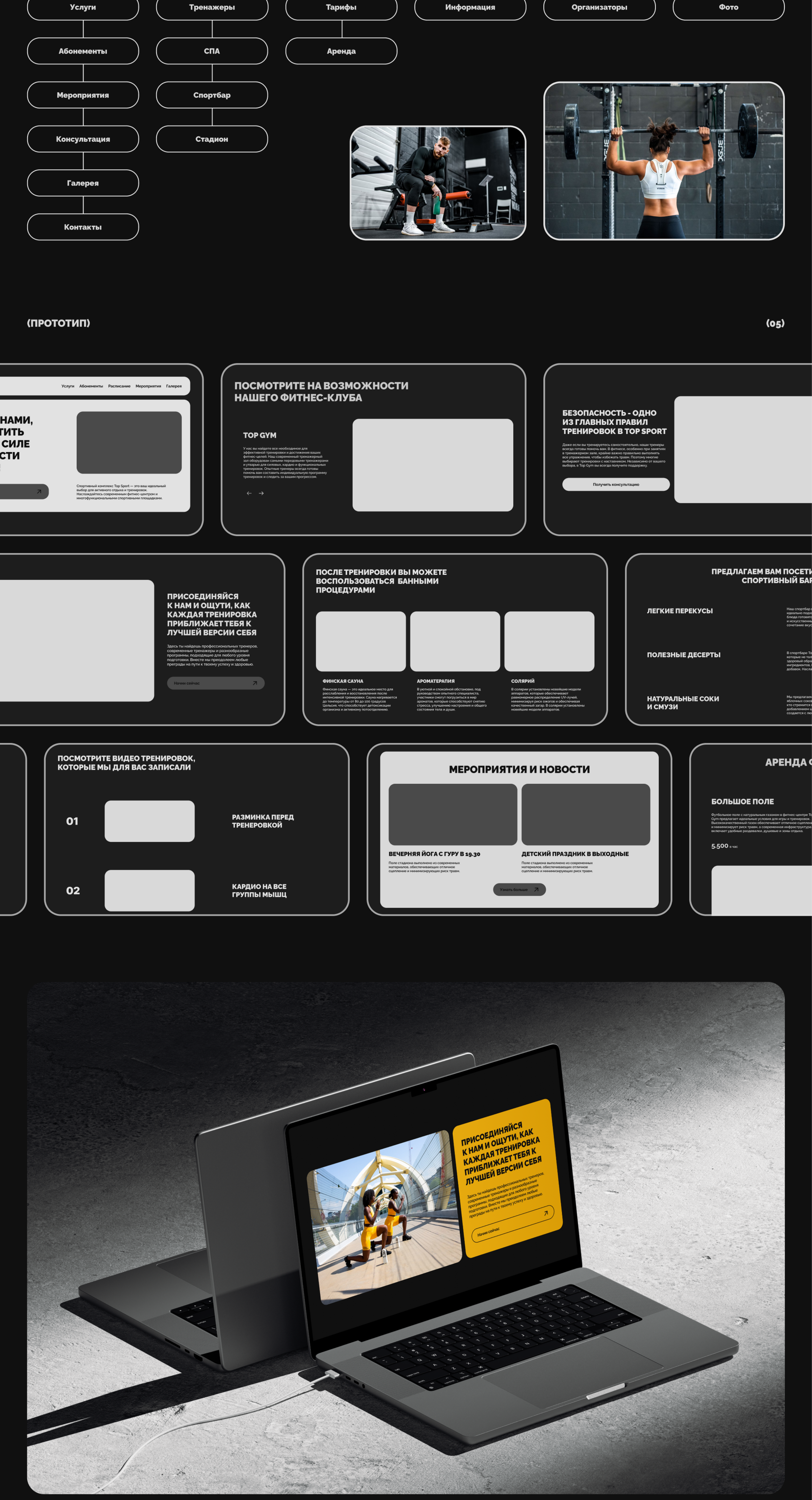 Website Design Fitness Club — Изображение №3 — Интерфейсы на Dprofile