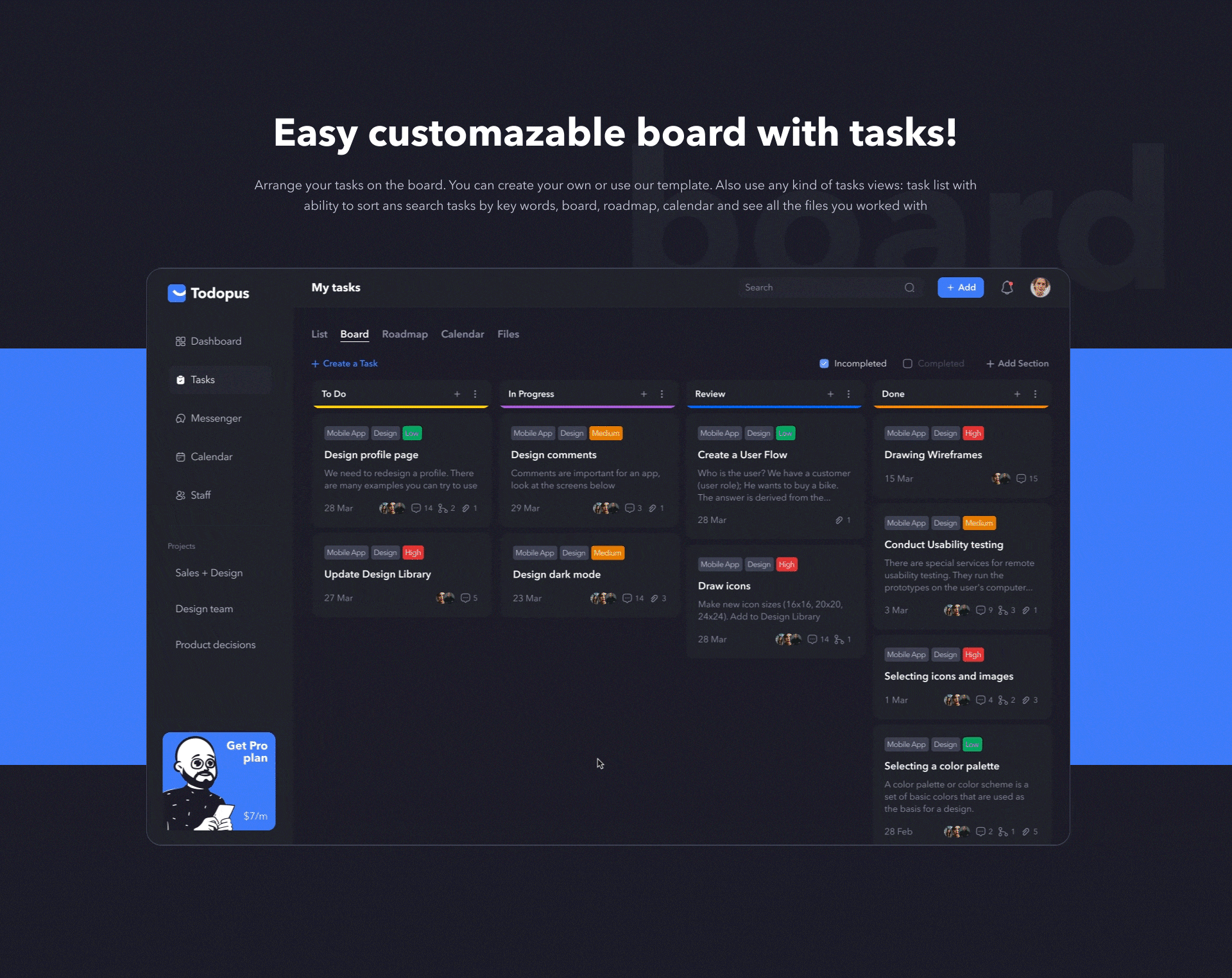 Todopus — Not Just a Project Management App — Изображение №6 — Интерфейсы, Брендинг на Dprofile