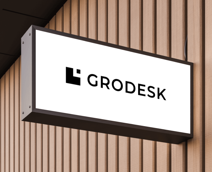 Логотип Grodesk — Брендинг на Dprofile