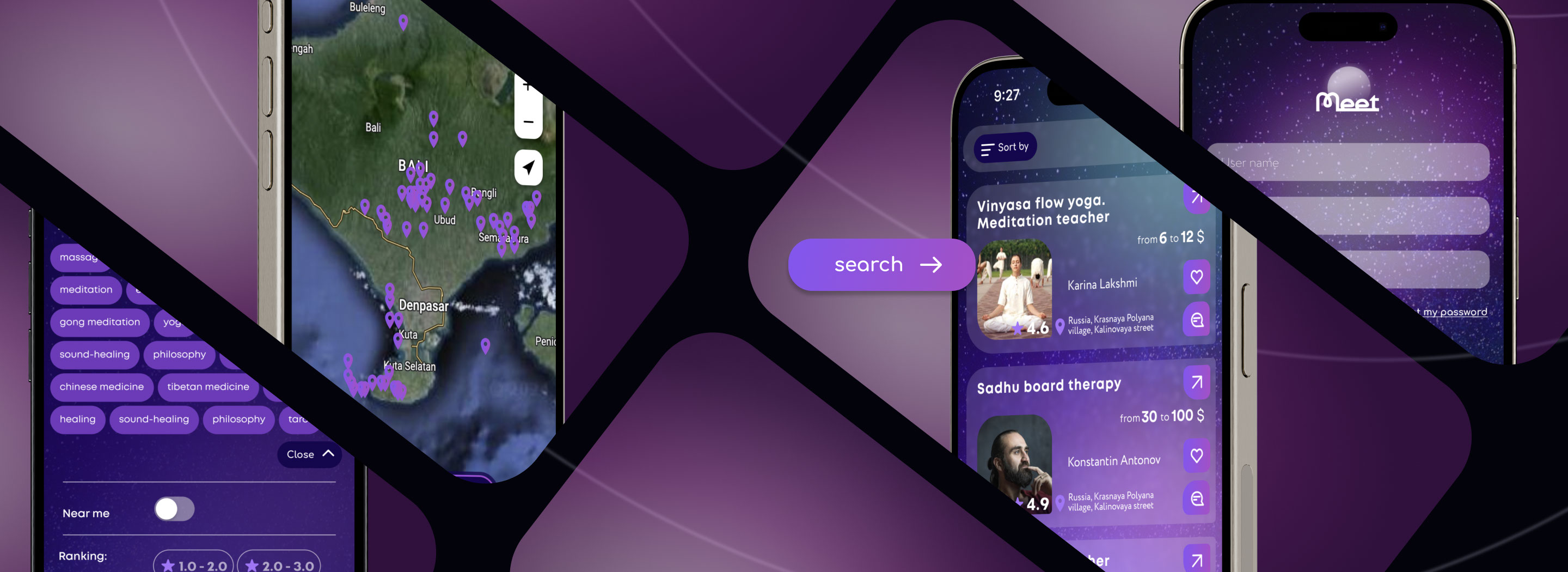 MEET Search Service App UX/UI — Изображение №4 — Интерфейсы на Dprofile