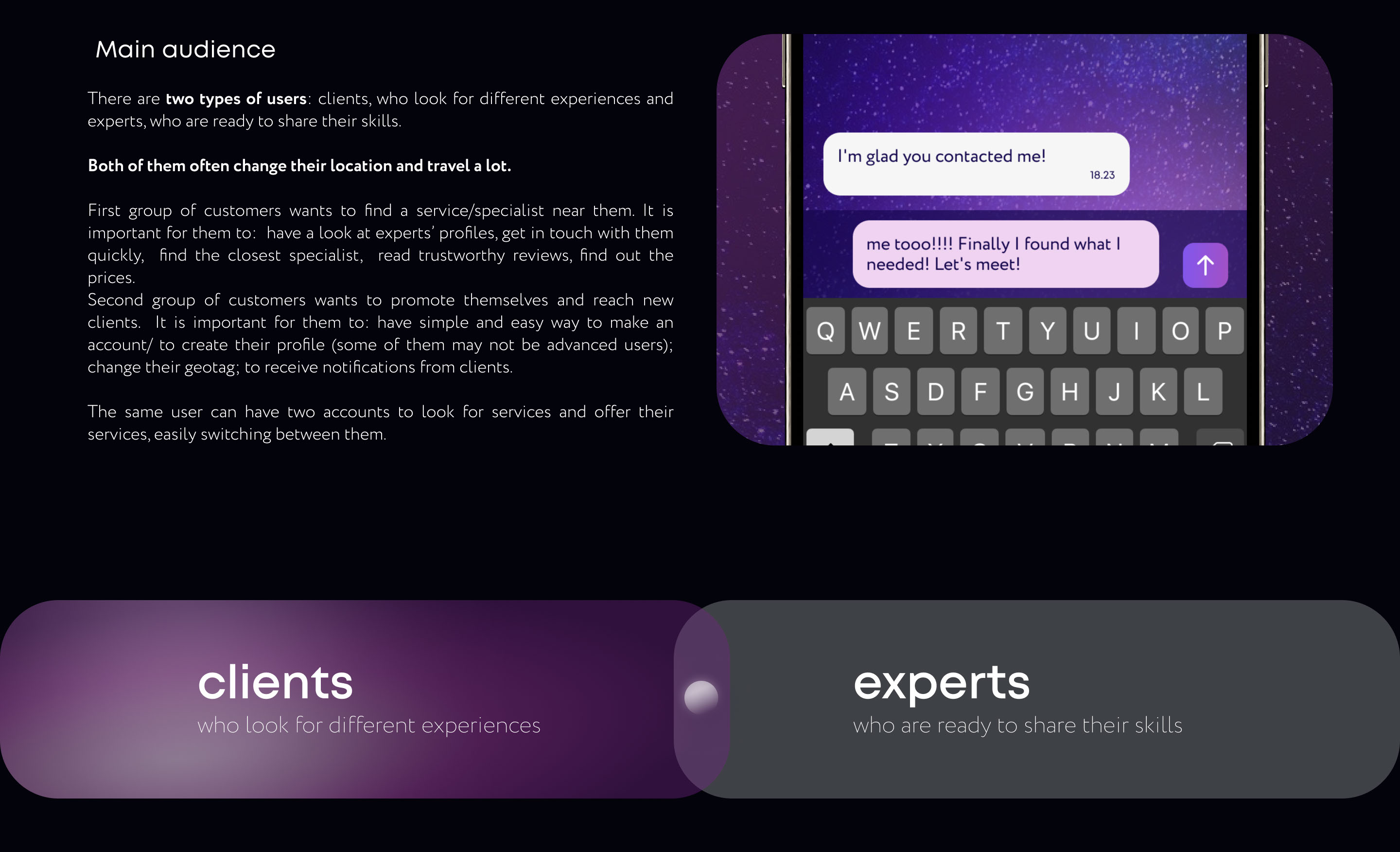 MEET Search Service App UX/UI — Изображение №6 — Интерфейсы на Dprofile