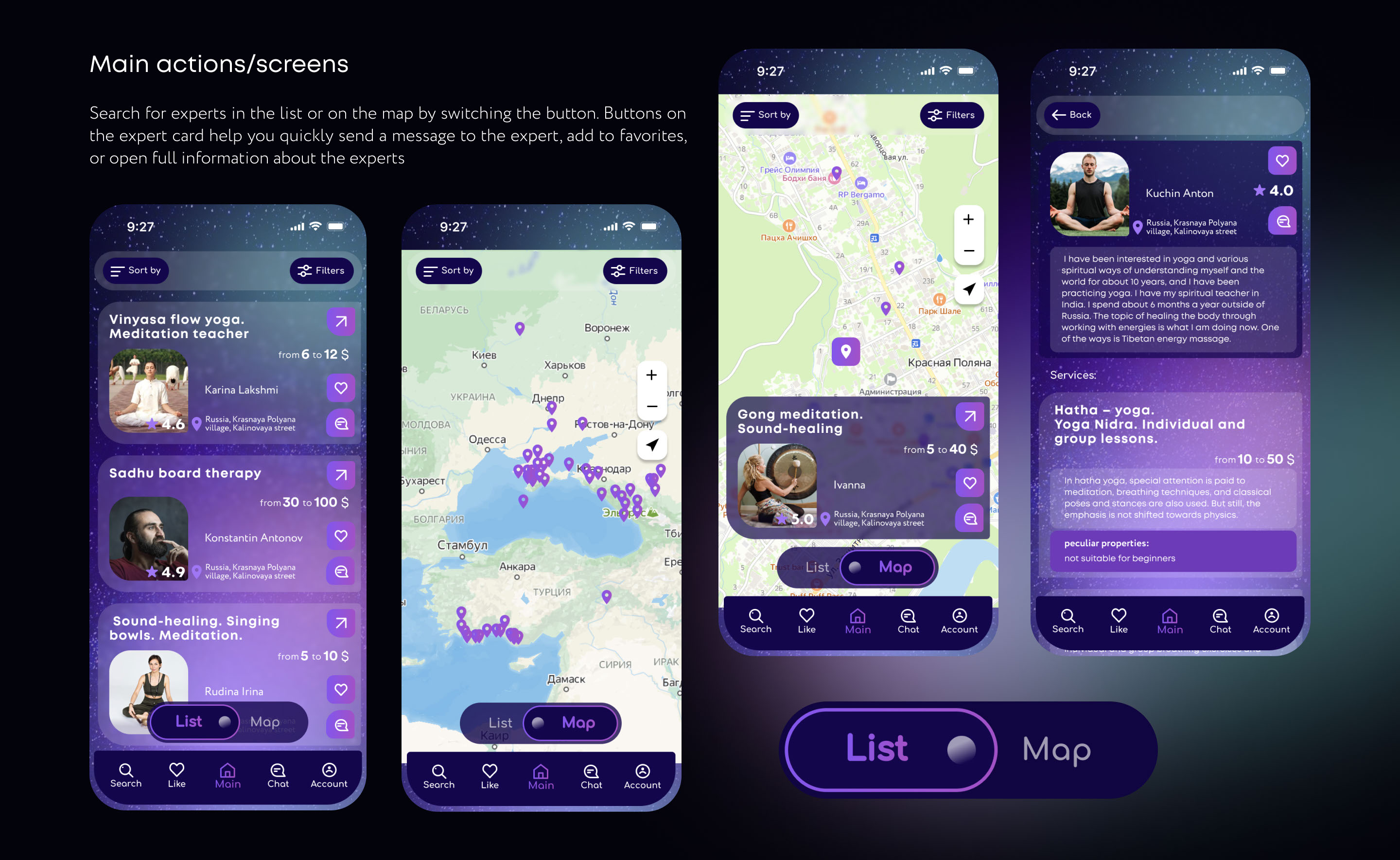 MEET Search Service App UX/UI — Изображение №10 — Интерфейсы на Dprofile