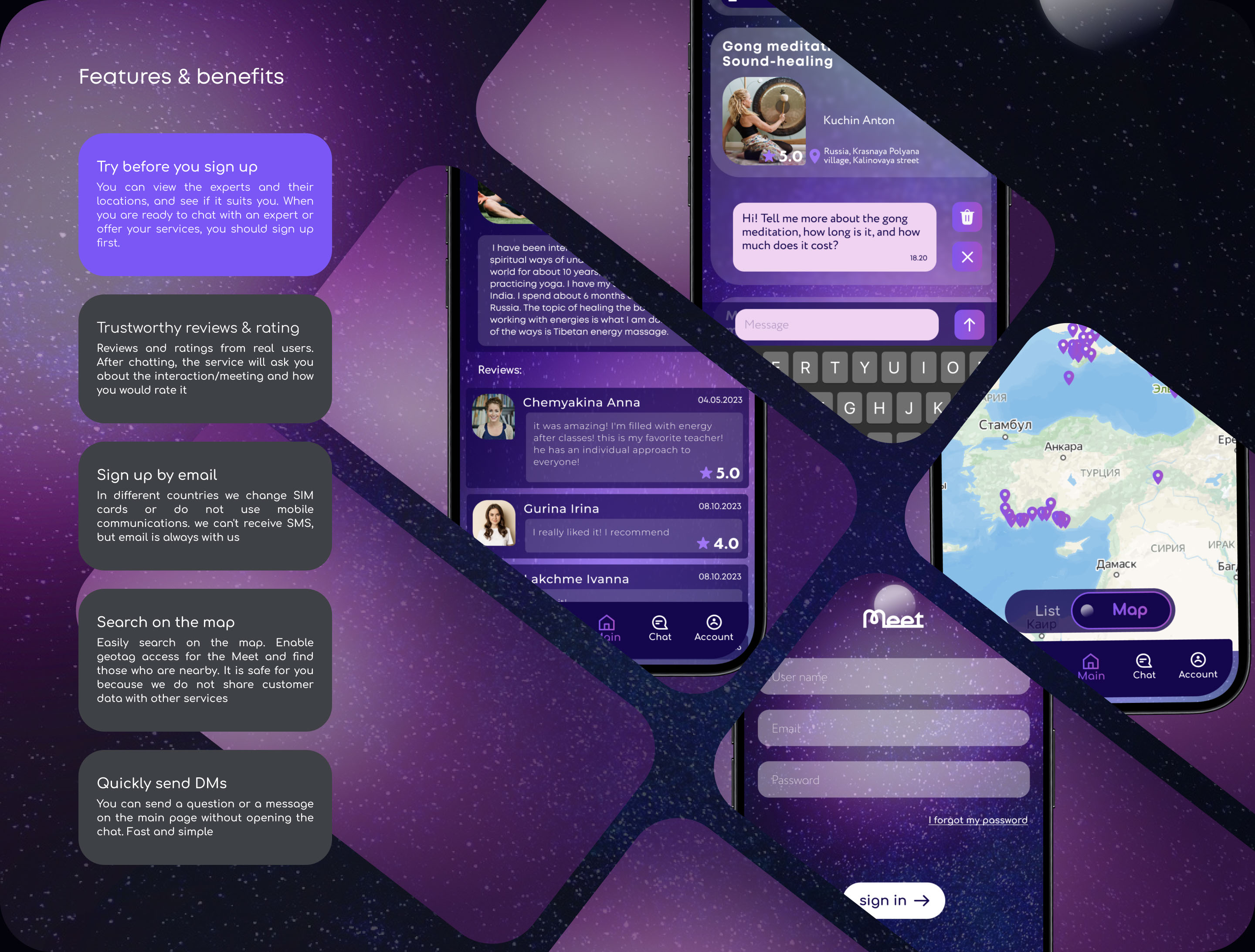 MEET Search Service App UX/UI — Изображение №9 — Интерфейсы на Dprofile