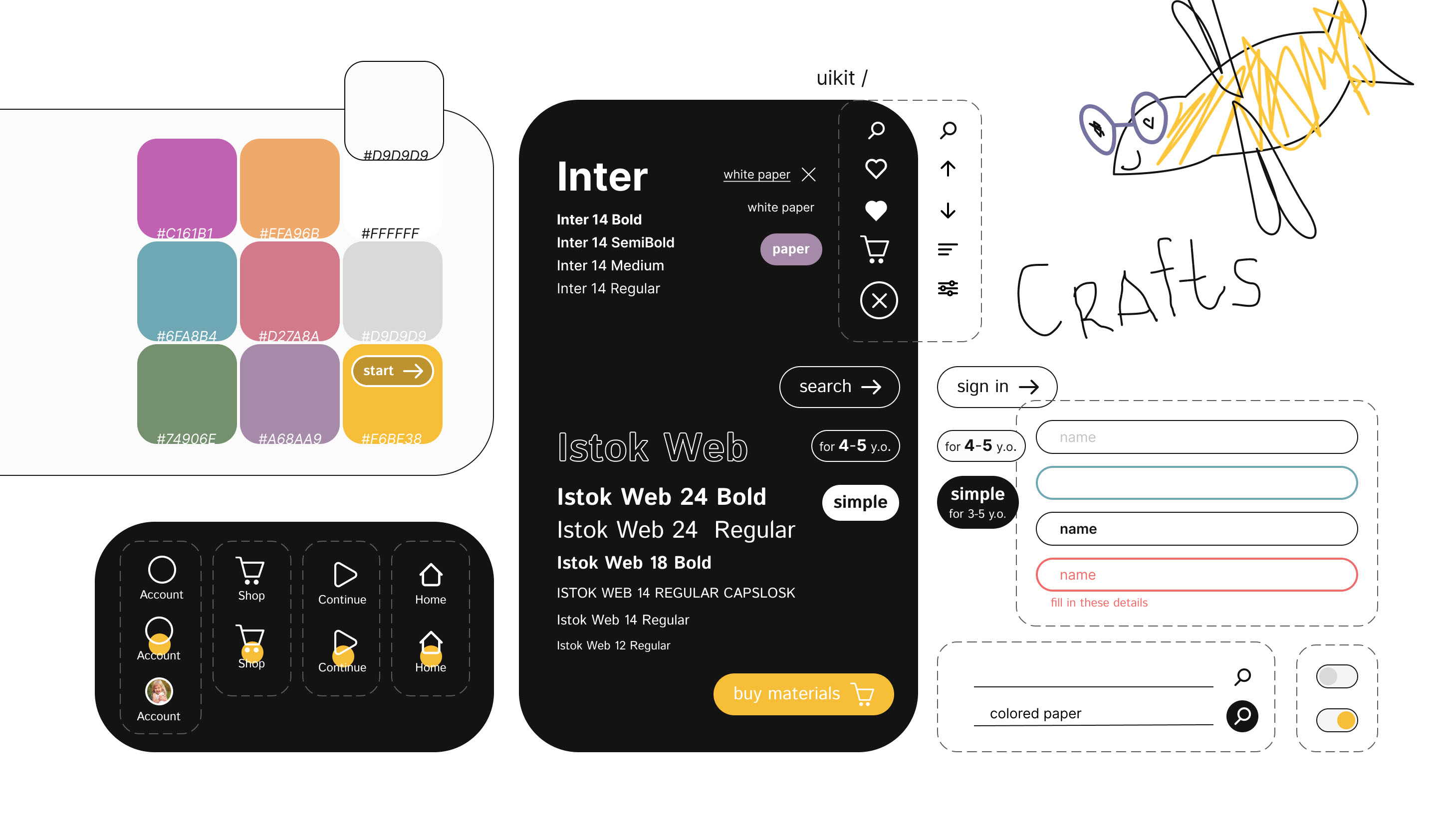 App for kids creativity UX/UI — Изображение №10 — Интерфейсы на Dprofile