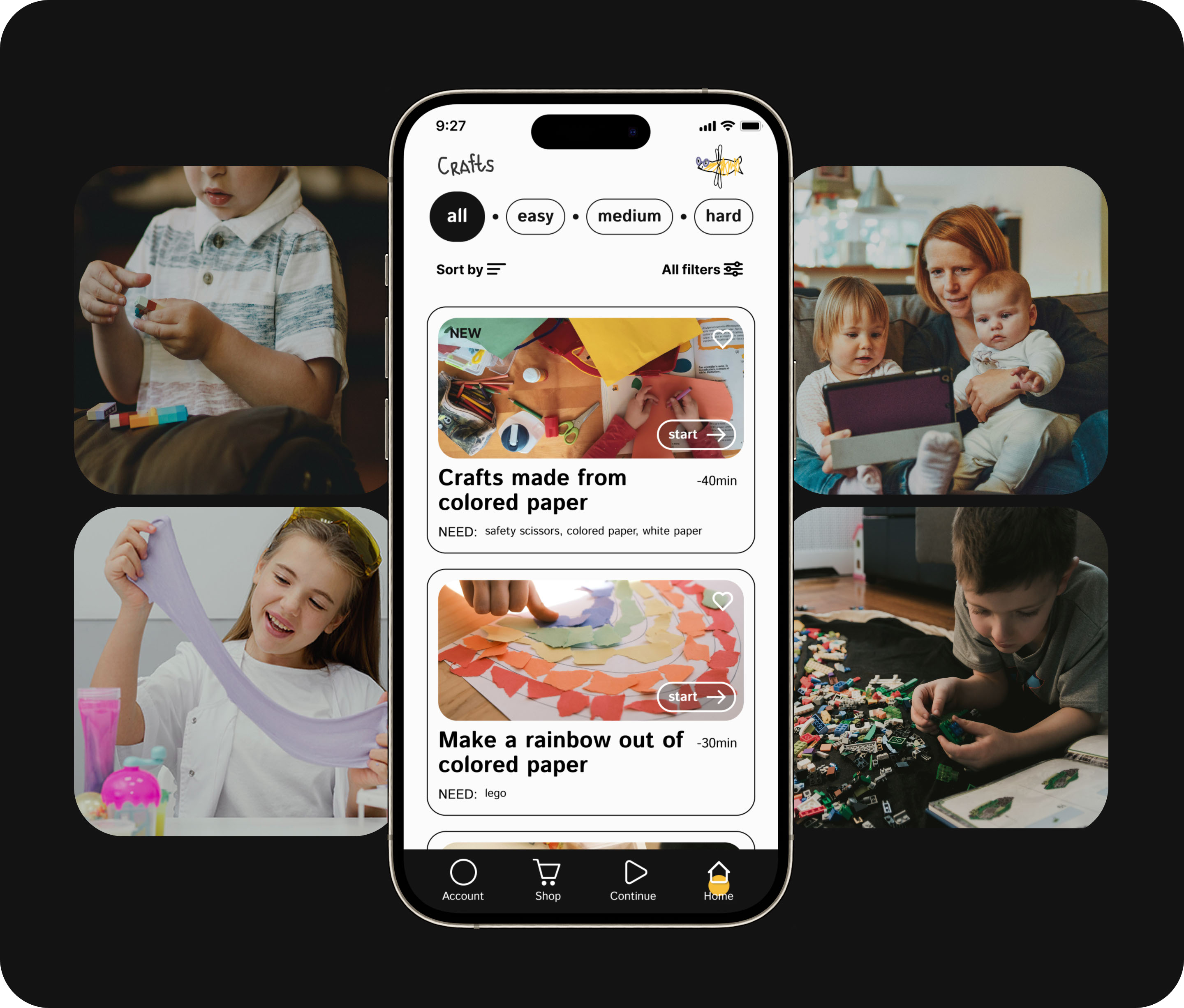 App for kids creativity UX/UI — Изображение №2 — Интерфейсы на Dprofile
