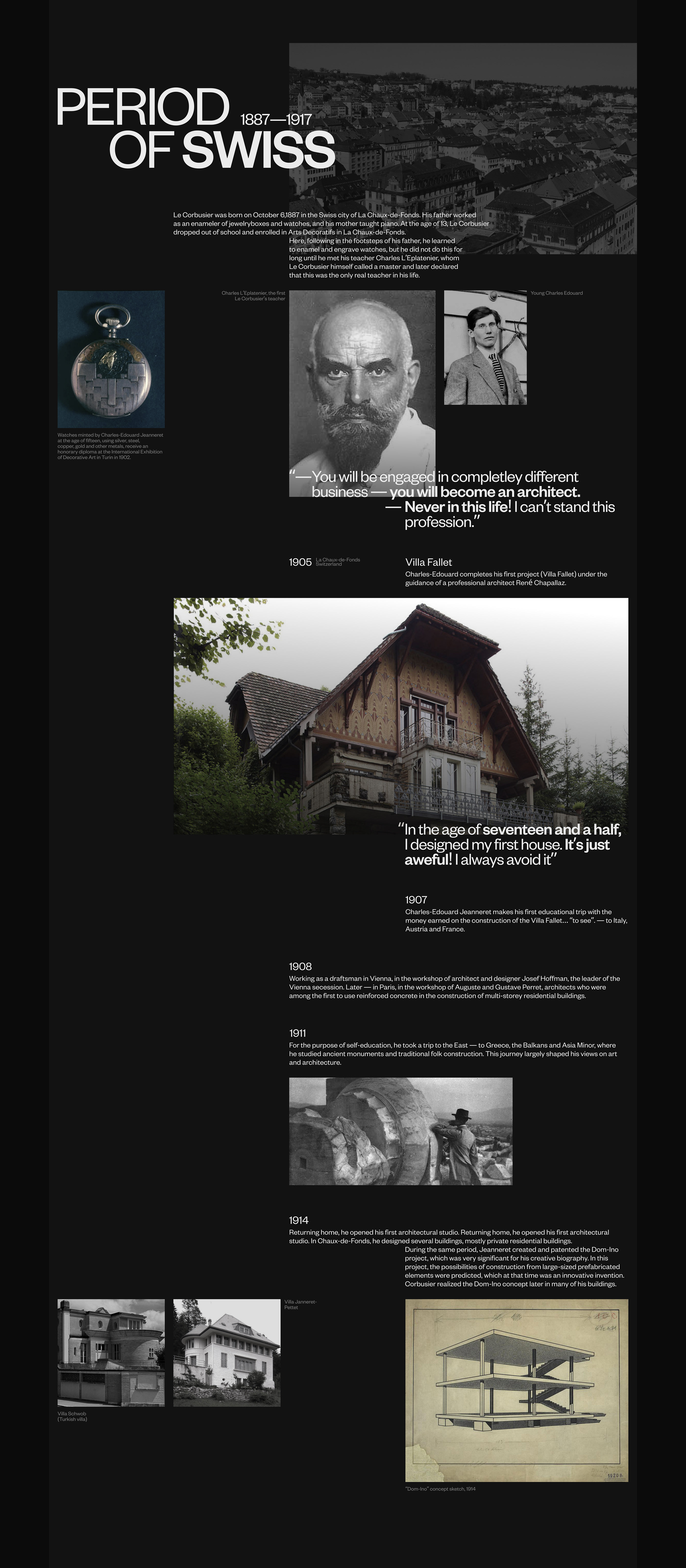 Le Corbusier | Biography longread — Изображение №4 — Интерфейсы, Графика на Dprofile