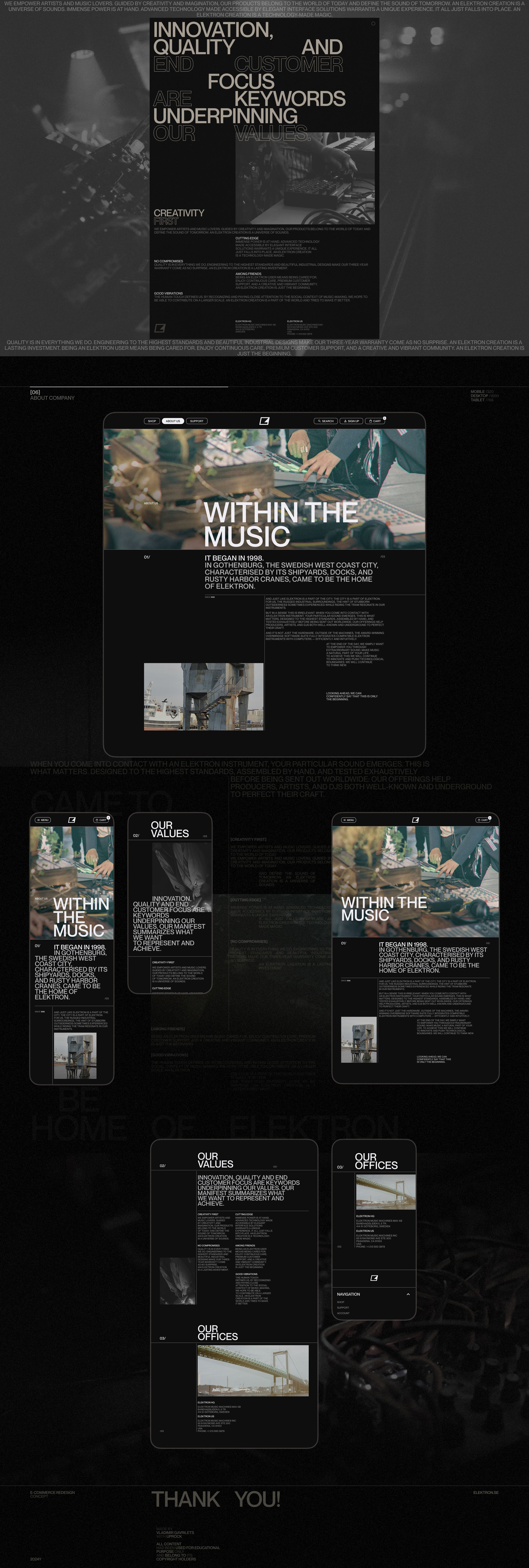 Elektron Music Machines | e-commerce redesign — Изображение №6 — Интерфейсы, Графика на Dprofile