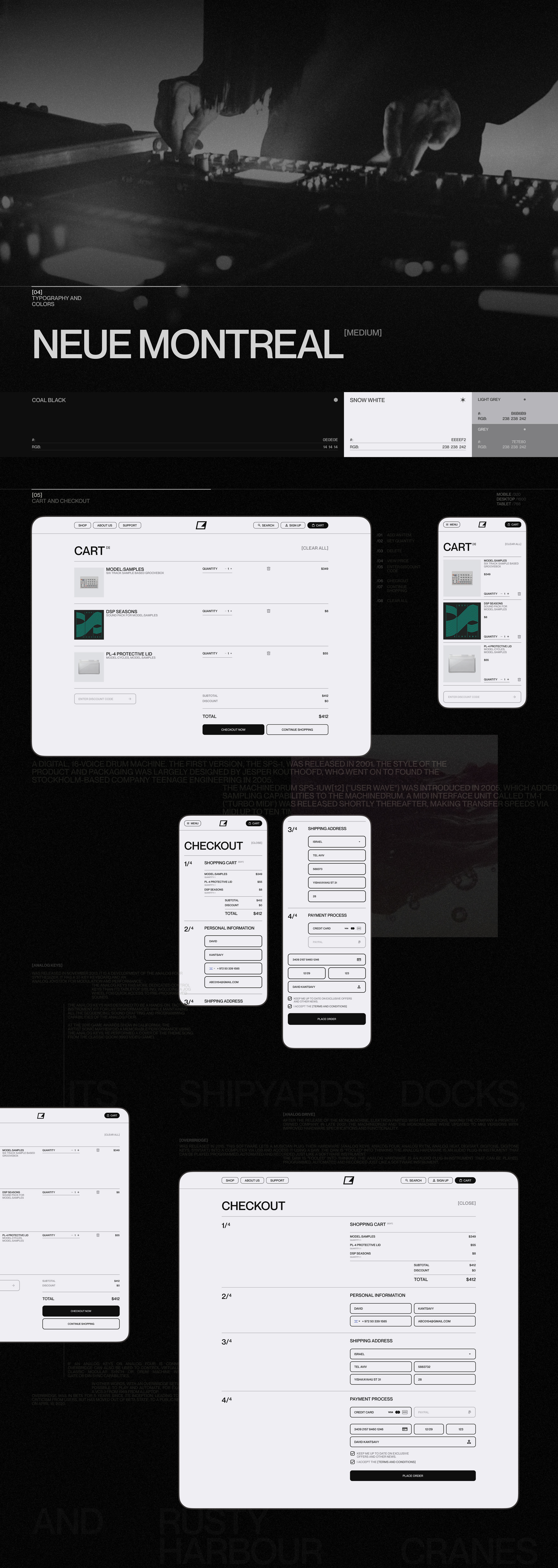 Elektron Music Machines | e-commerce redesign — Изображение №5 — Интерфейсы, Графика на Dprofile
