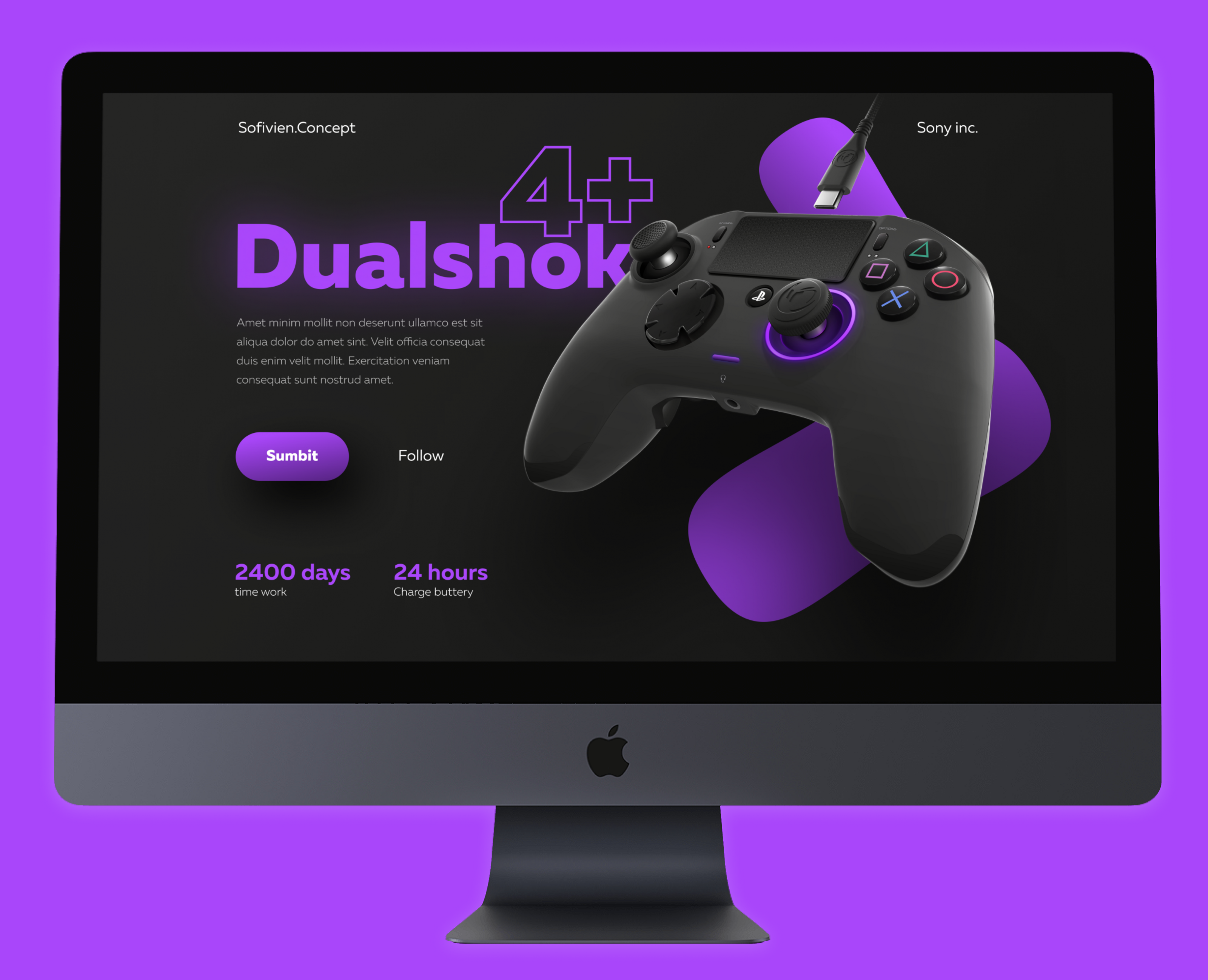 Dualshok. Концепция для геймпада Playstation — Интерфейсы на Dprofile