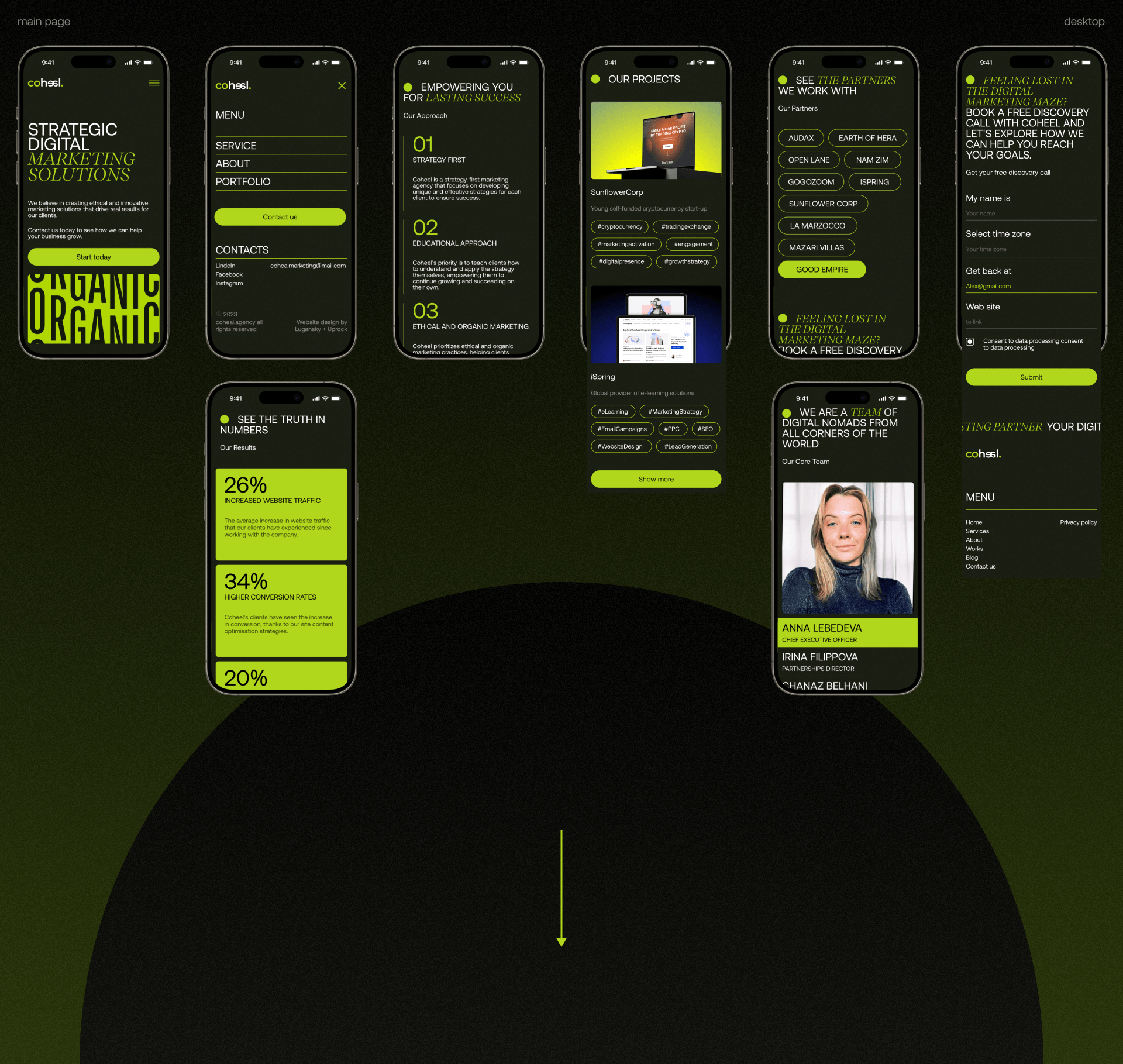 Coheal Agency — Изображение №6 — Интерфейсы на Dprofile
