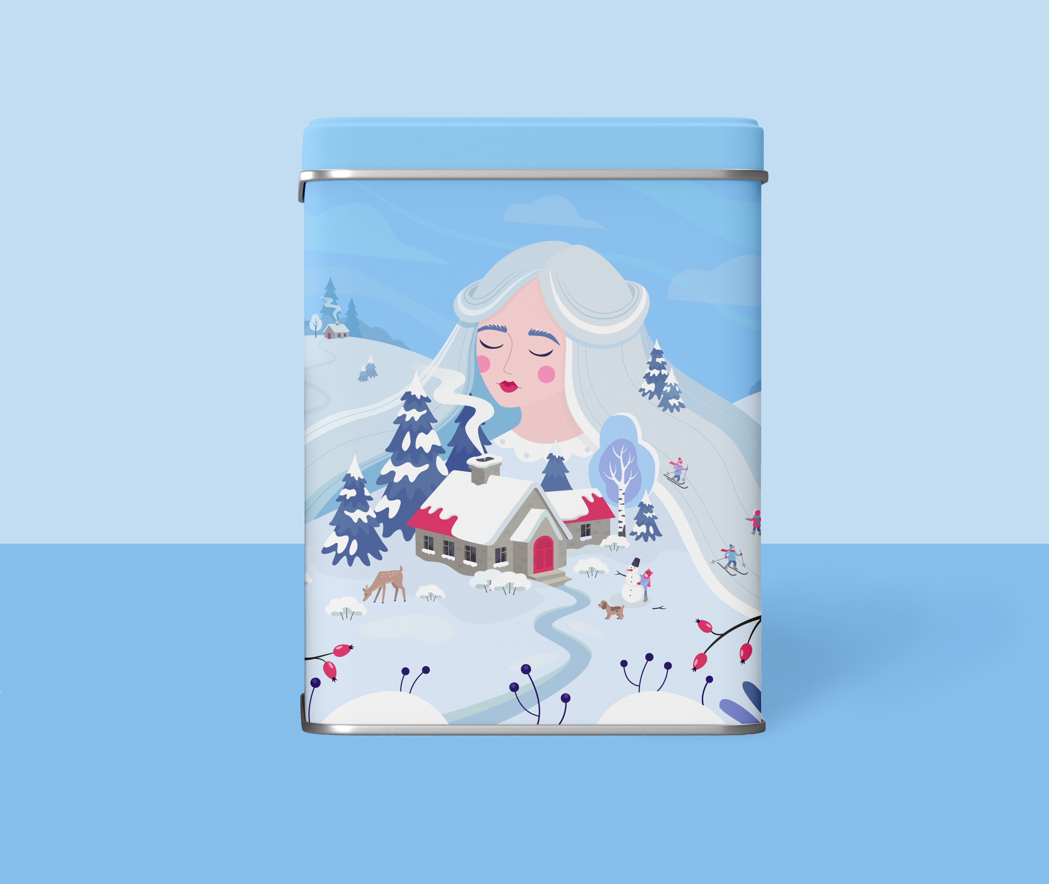 Иллюстрация для подарочной новогодней коробки — Изображение №2 — Брендинг, Иллюстрация на Dprofile