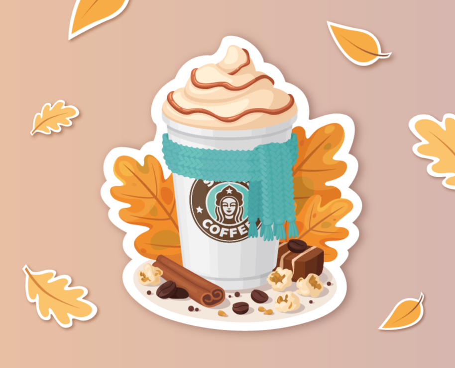 Стикеры для кофейни STARS-COFFEE на Dprofile