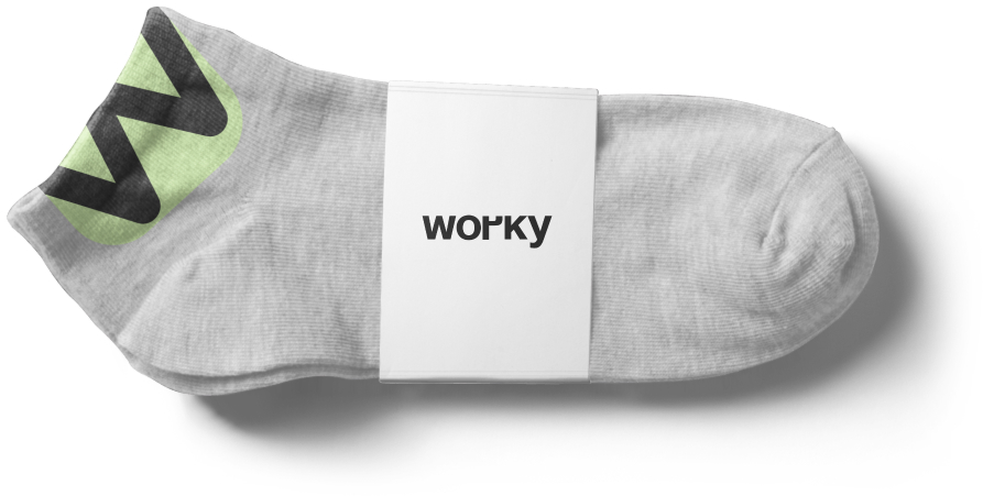 Мерч для сервиса WORKY — Изображение №6 — Брендинг, Графика на Dprofile