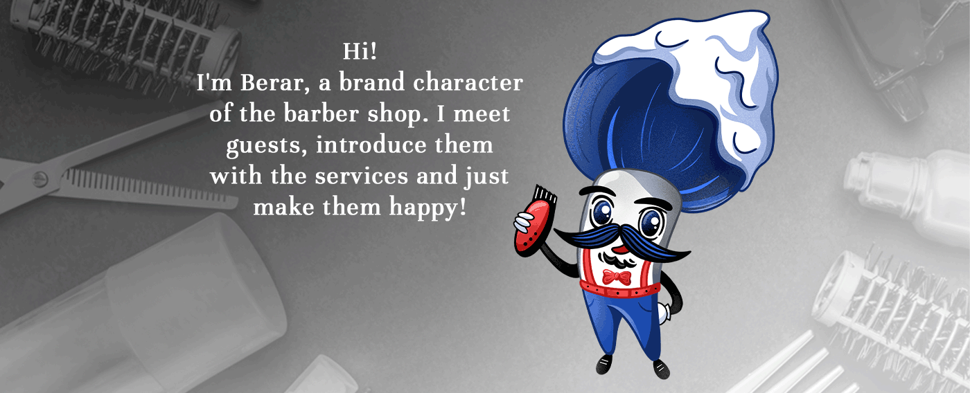 Brand character for a barbershop — Изображение №2 — Брендинг, Иллюстрация на Dprofile