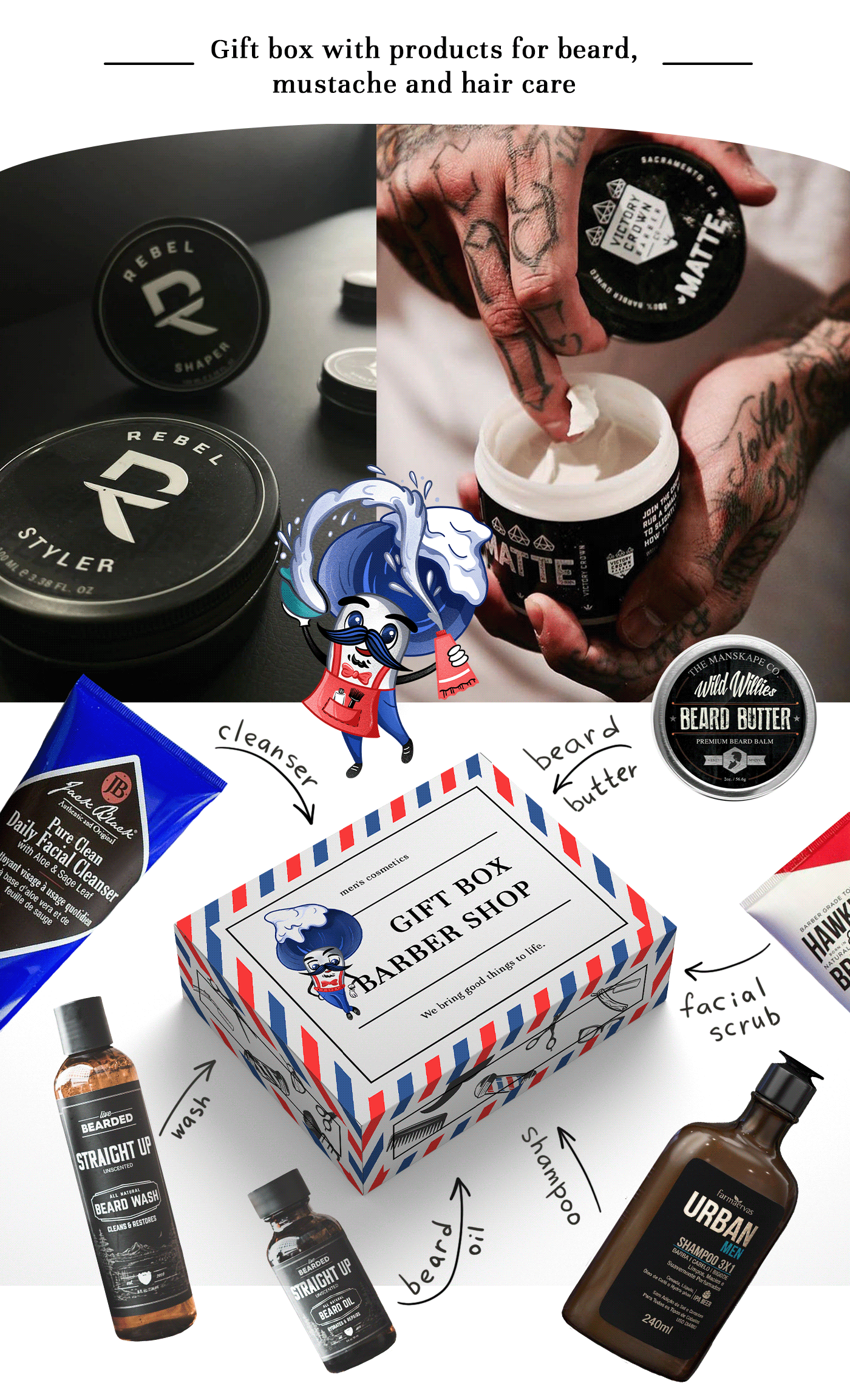 Brand character for a barbershop — Изображение №15 — Брендинг, Иллюстрация на Dprofile
