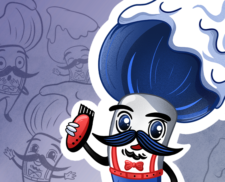 Brand character for a barbershop на Dprofile
