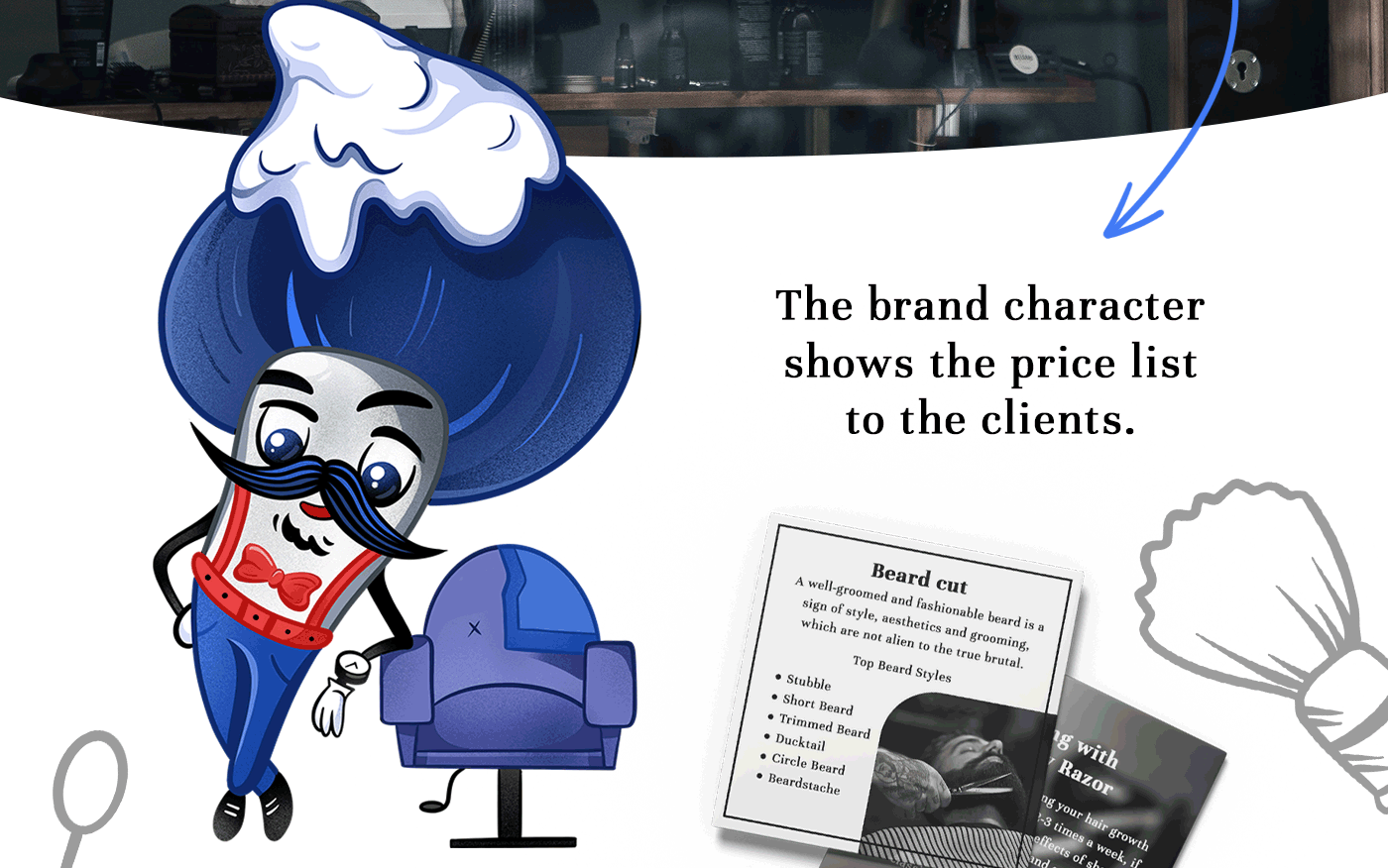 Brand character for a barbershop — Изображение №10 — Брендинг, Иллюстрация на Dprofile
