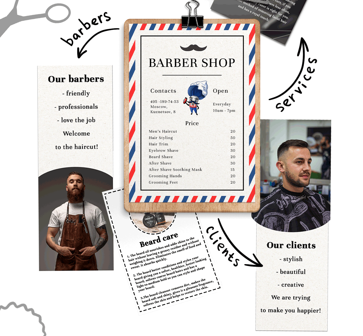 Brand character for a barbershop — Изображение №11 — Брендинг, Иллюстрация на Dprofile