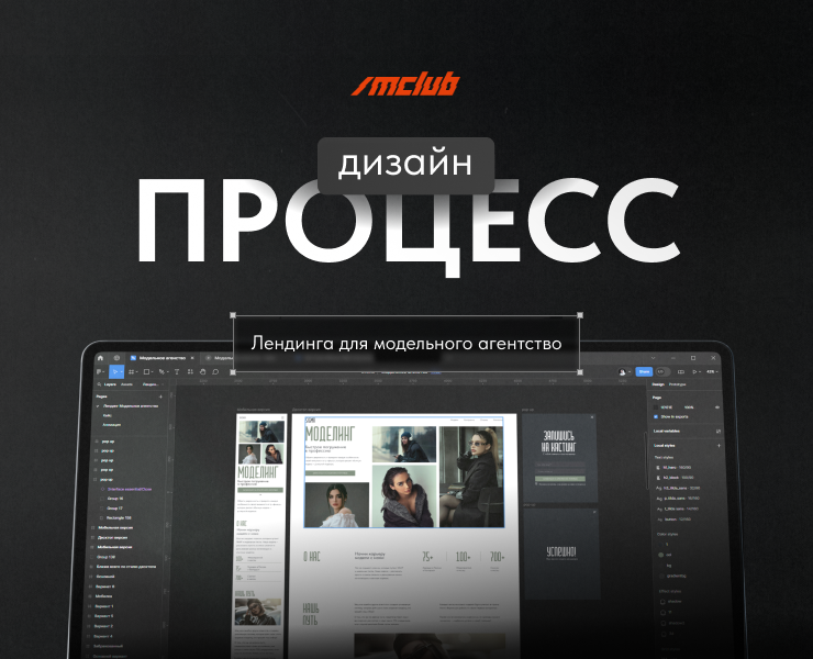 Модельное Агентство — Лендинг — Интерфейсы на Dprofile