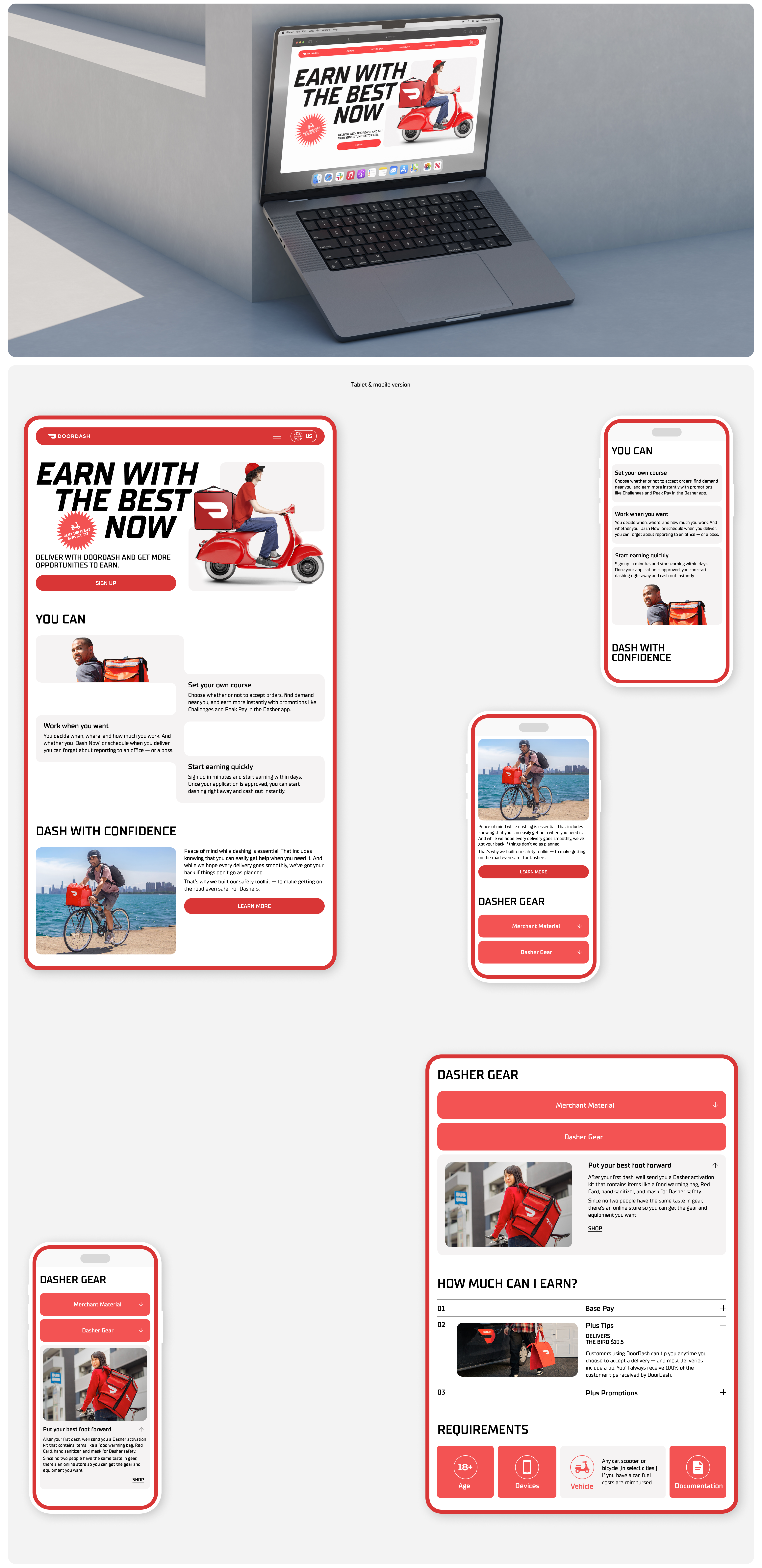 Doordash | Landing page redesign — Изображение №3 — Интерфейсы на Dprofile
