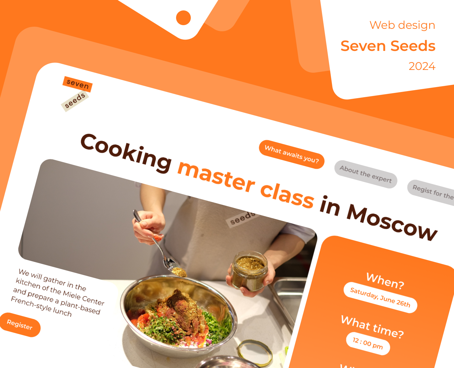Web design | Landing & Longrid | Seven Seeds — Интерфейсы на Dprofile