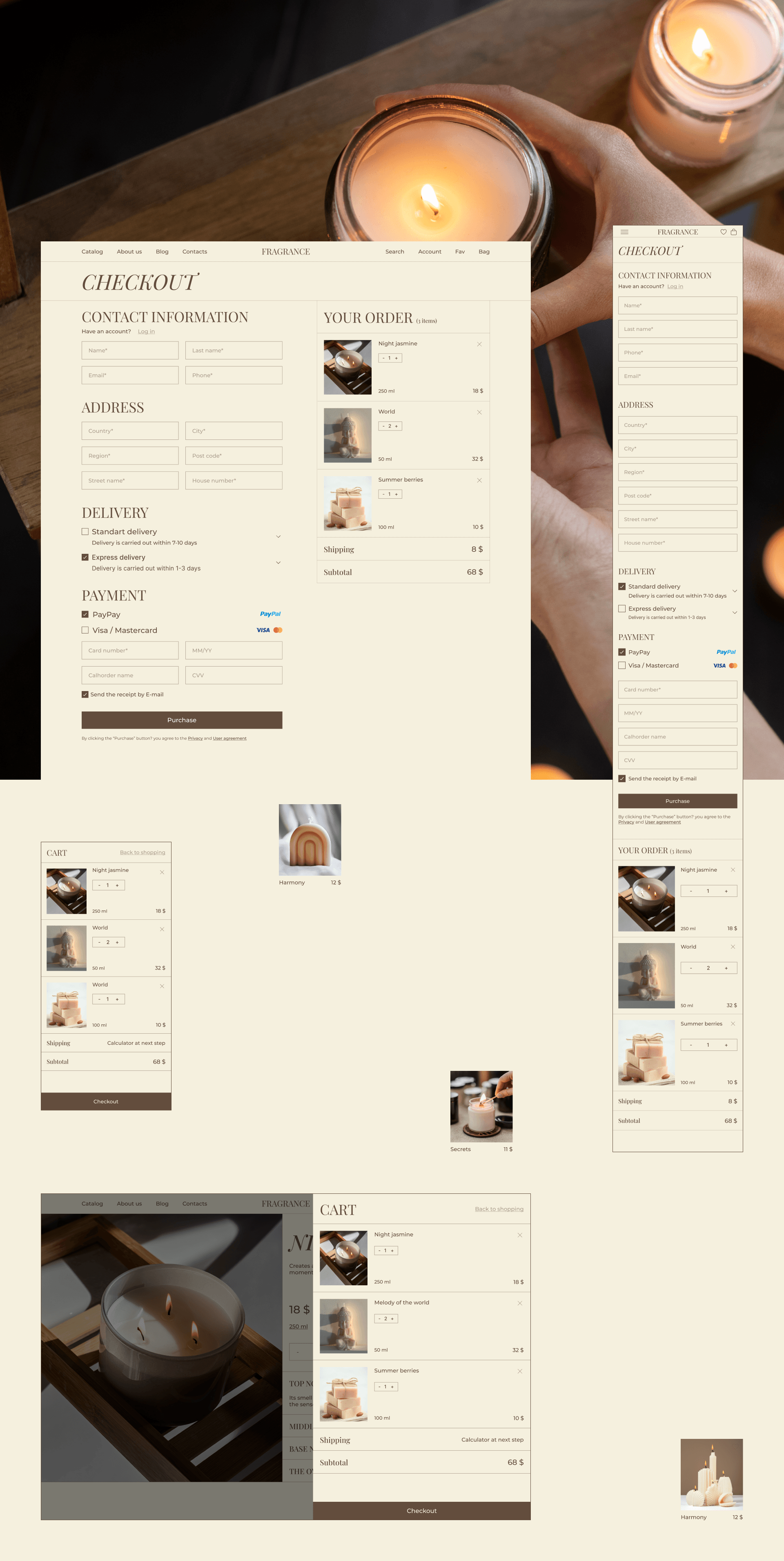 Online store of fragrances for home — Изображение №9 — Интерфейсы на Dprofile