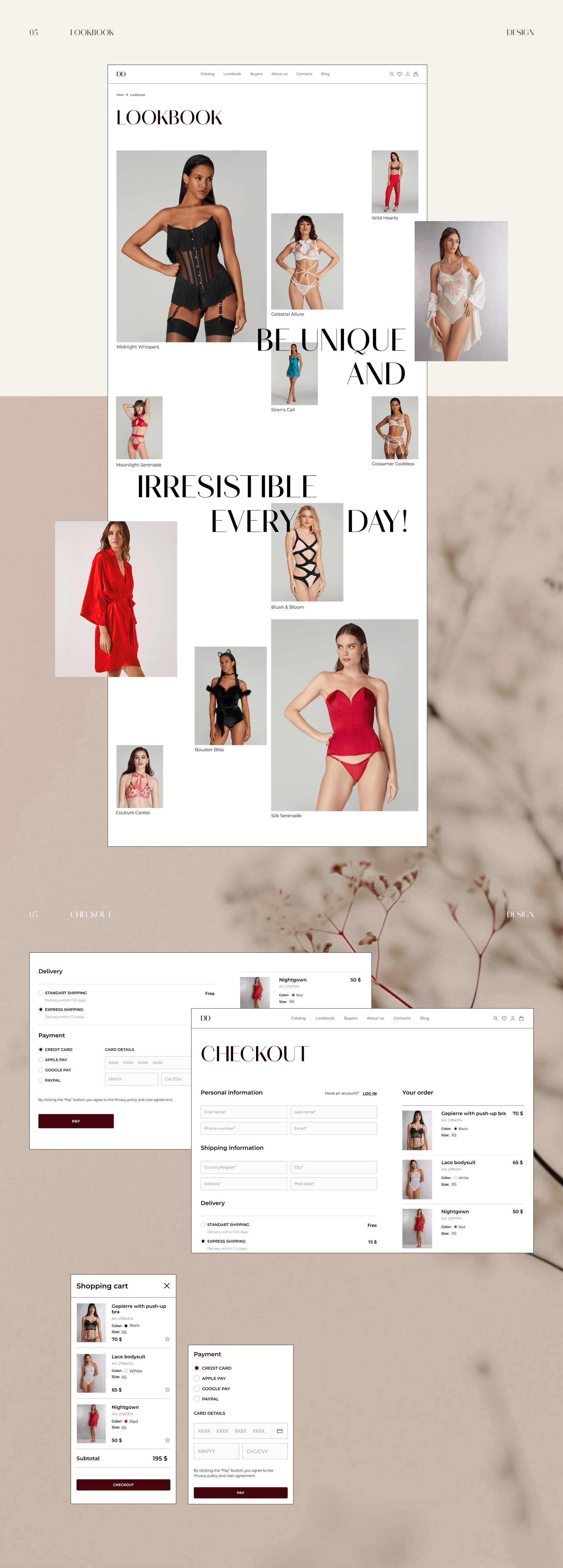 DIVADREAMS | E-commerce website | UX/UI — Изображение №10 — Интерфейсы на Dprofile