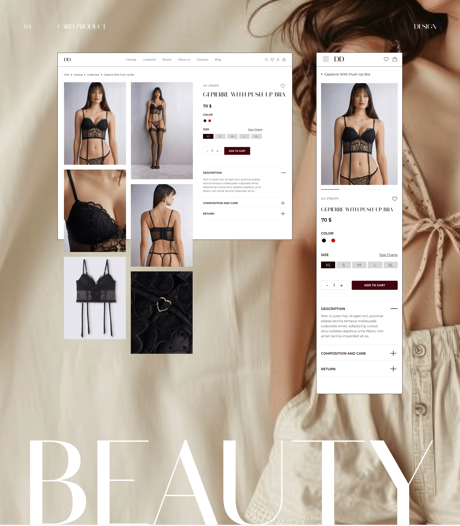 DIVADREAMS | E-commerce website | UX/UI — Изображение №8 — Интерфейсы на Dprofile