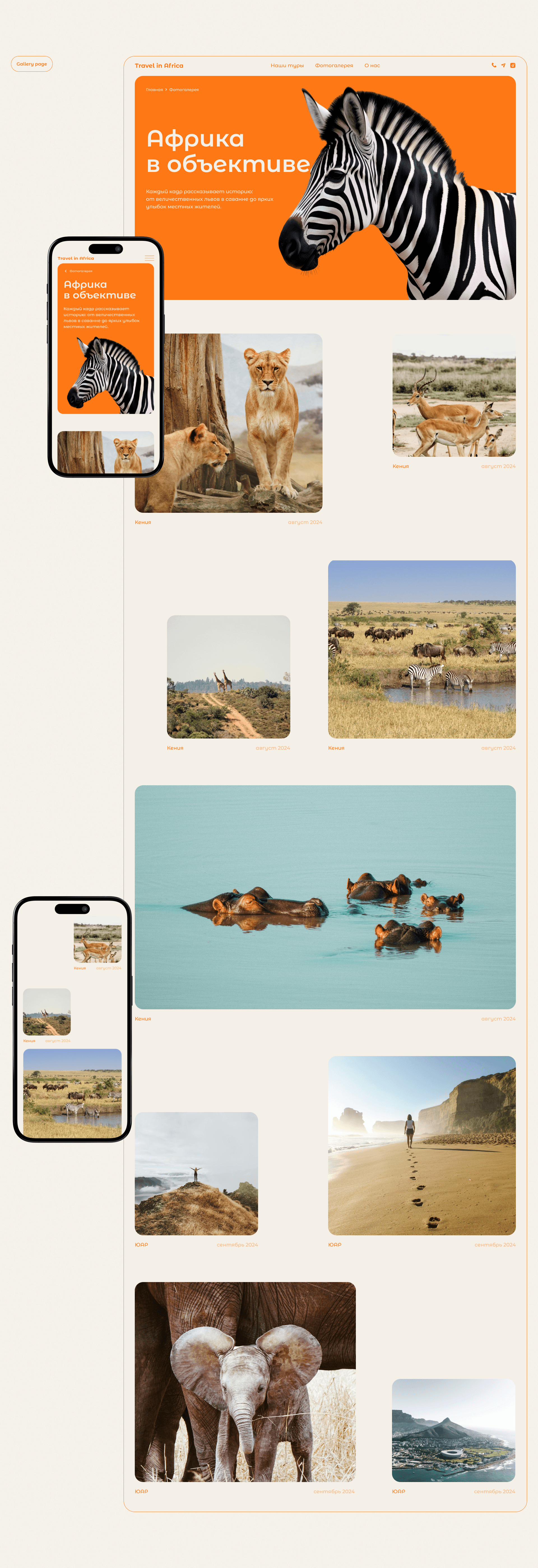 Travel in Africa — Изображение №7 — Интерфейсы на Dprofile