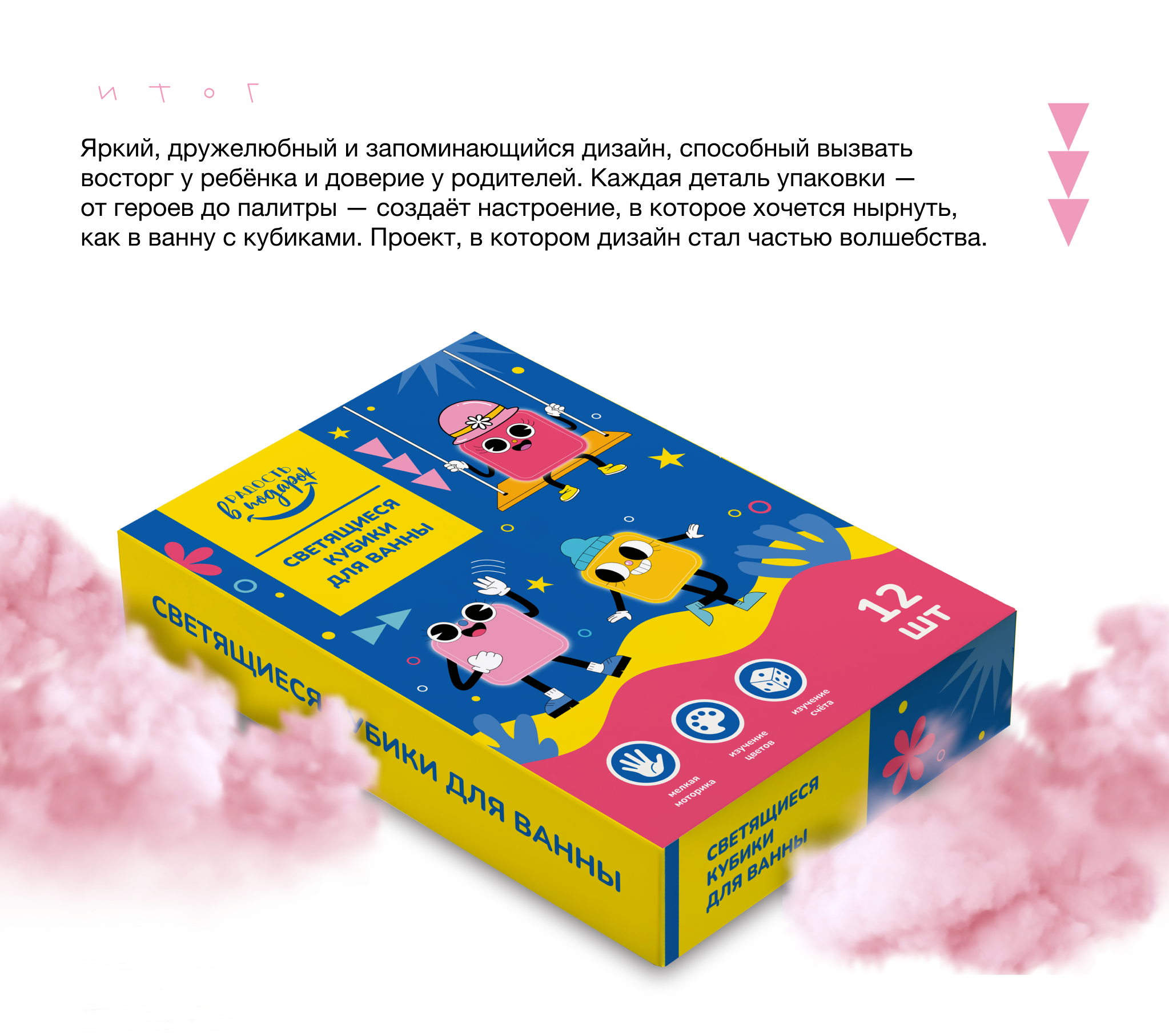 Дизайн упаковки "Светящиеся кубики для ванны" — Изображение №6 — Интерфейсы, Брендинг на Dprofile