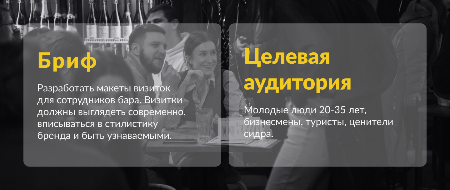 Визитка для кафе-бара Сидрерия — Изображение №3 — Брендинг, Графика на Dprofile