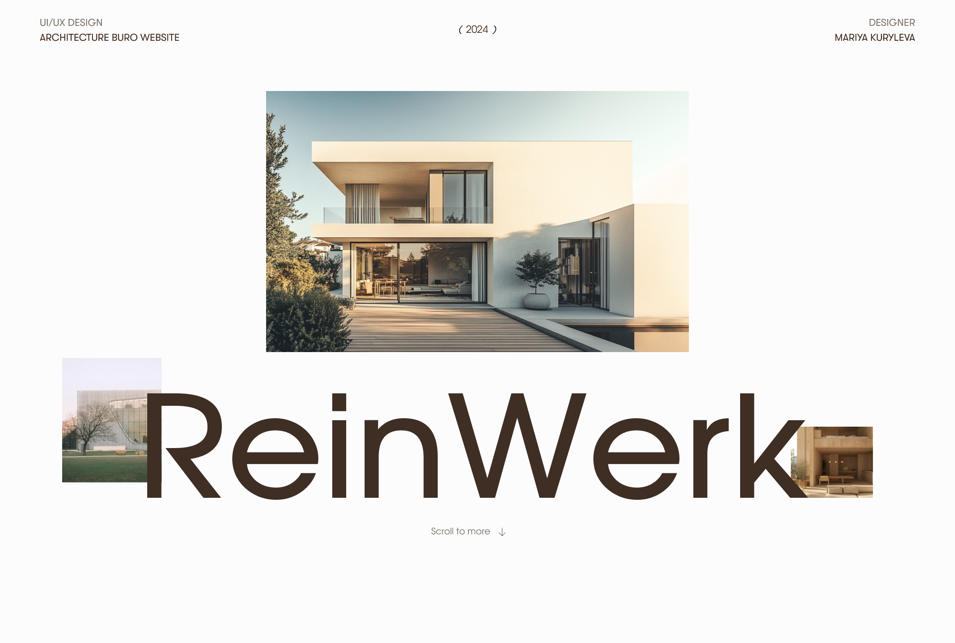 ReinWerk | Architecture buro | Website — Изображение №1 — Интерфейсы, Анимация на Dprofile