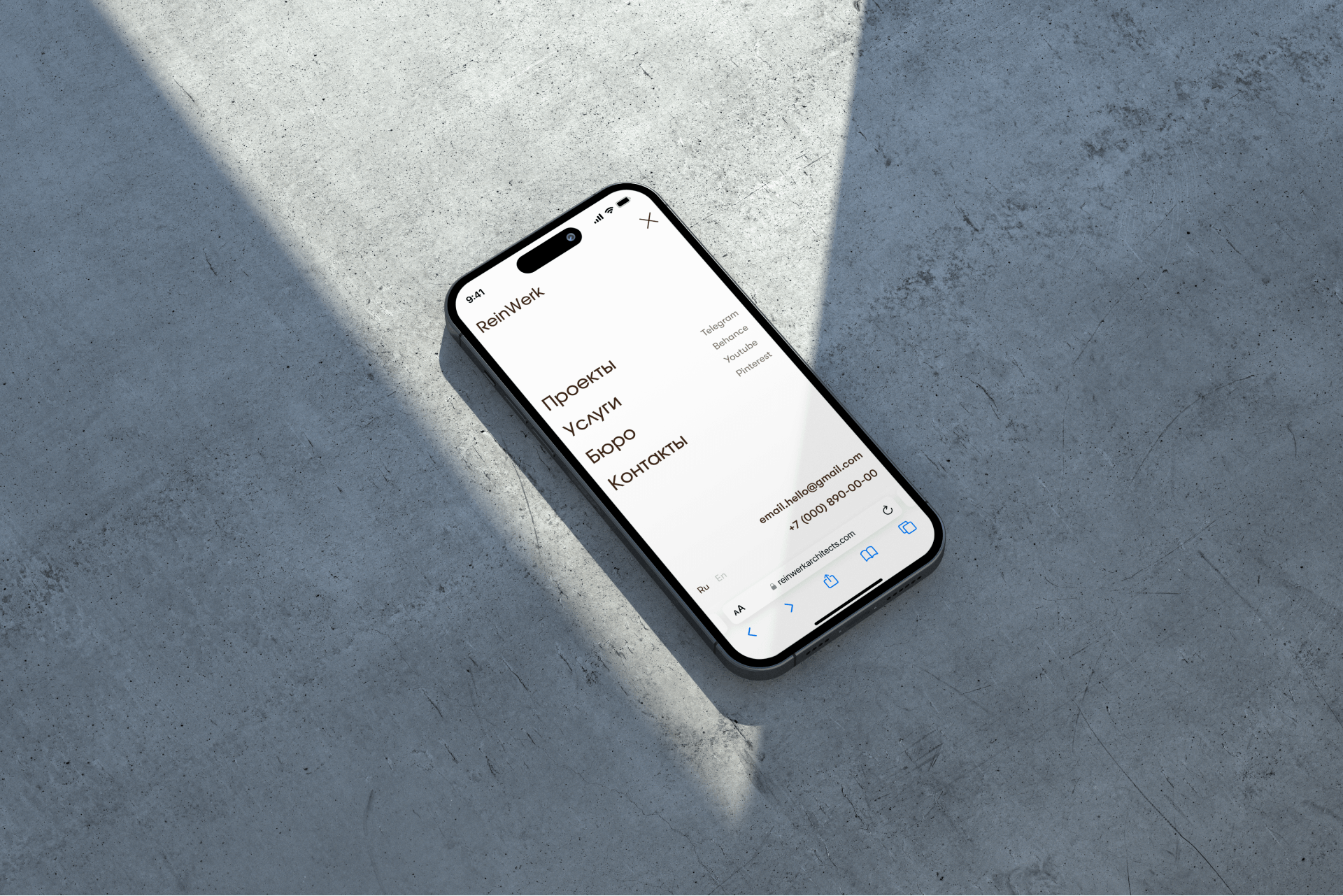 ReinWerk | Architecture buro | Website — Изображение №5 — Интерфейсы, Анимация на Dprofile