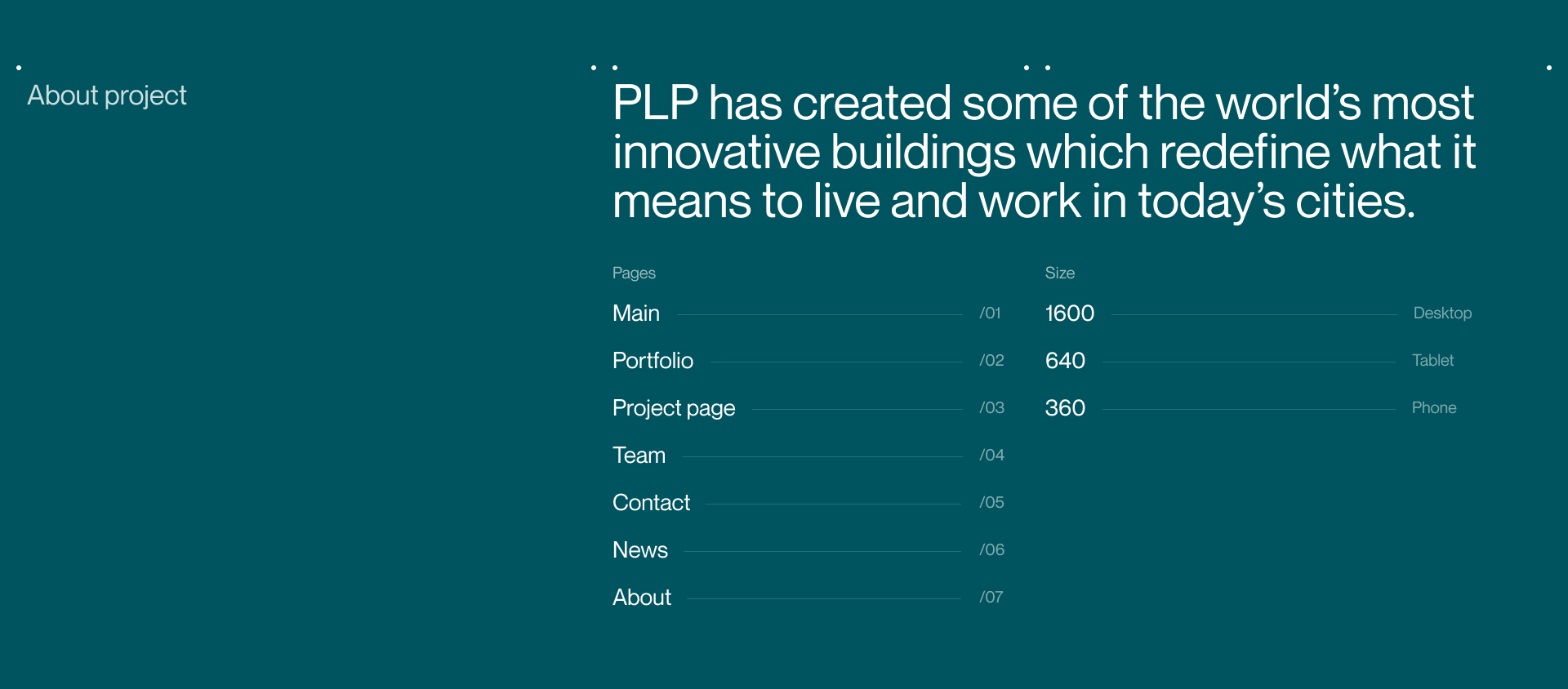 PLP ARCHITECTURE — Изображение №2 — Интерфейсы на Dprofile