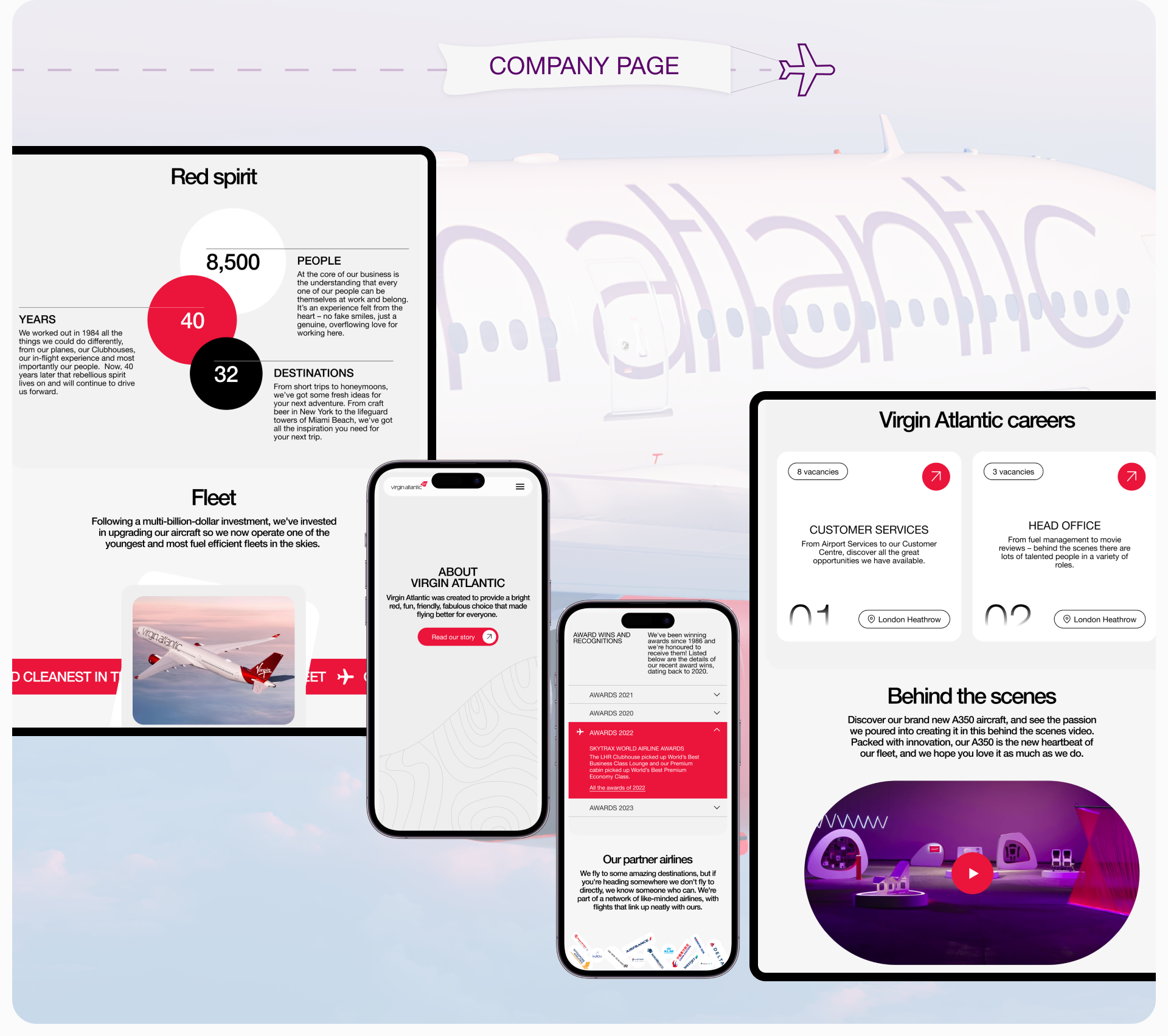 Virgin Atlantic | Редизайн корпоративного сайта — Изображение №12 — Интерфейсы на Dprofile