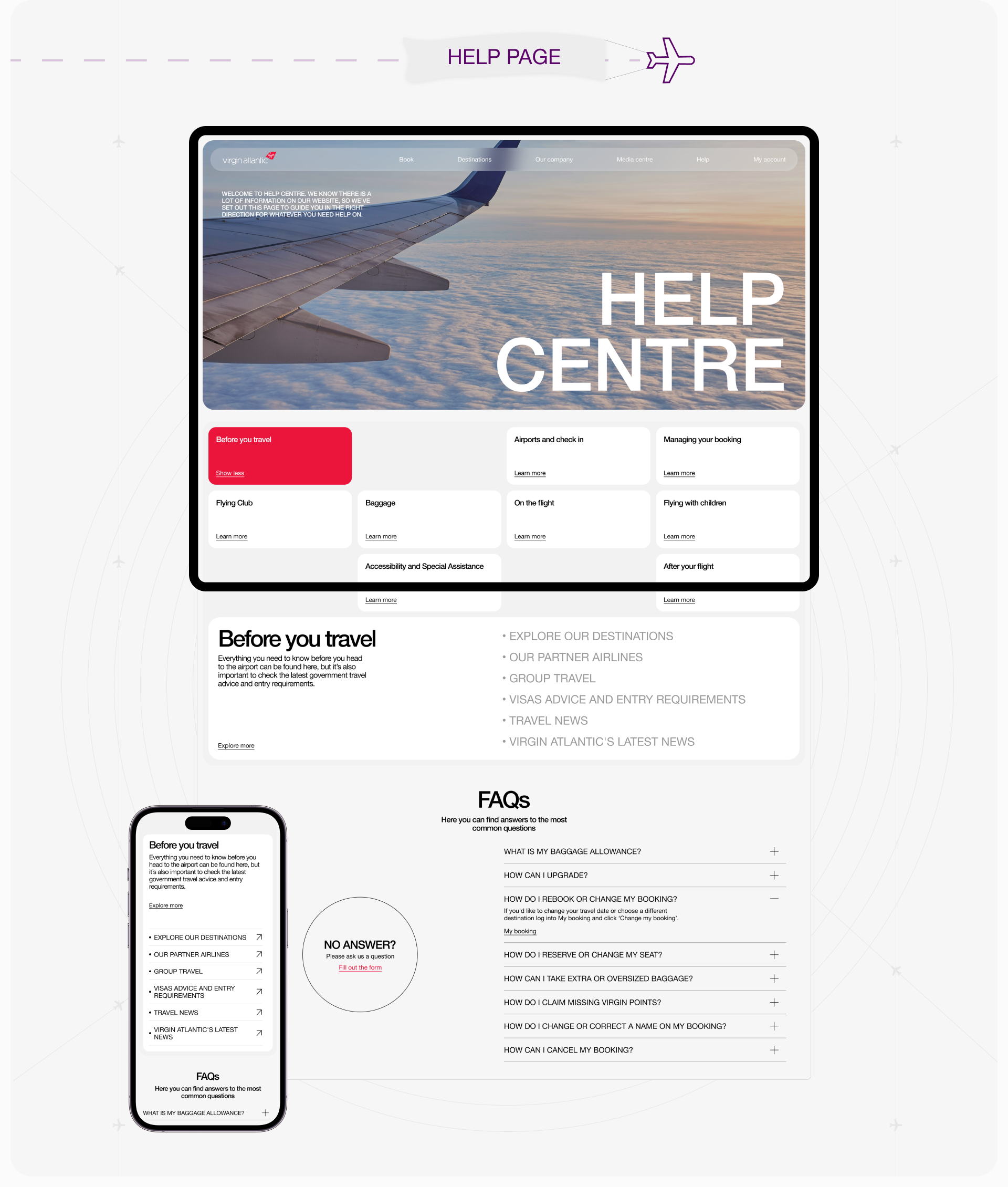 Virgin Atlantic | Редизайн корпоративного сайта — Изображение №14 — Интерфейсы на Dprofile