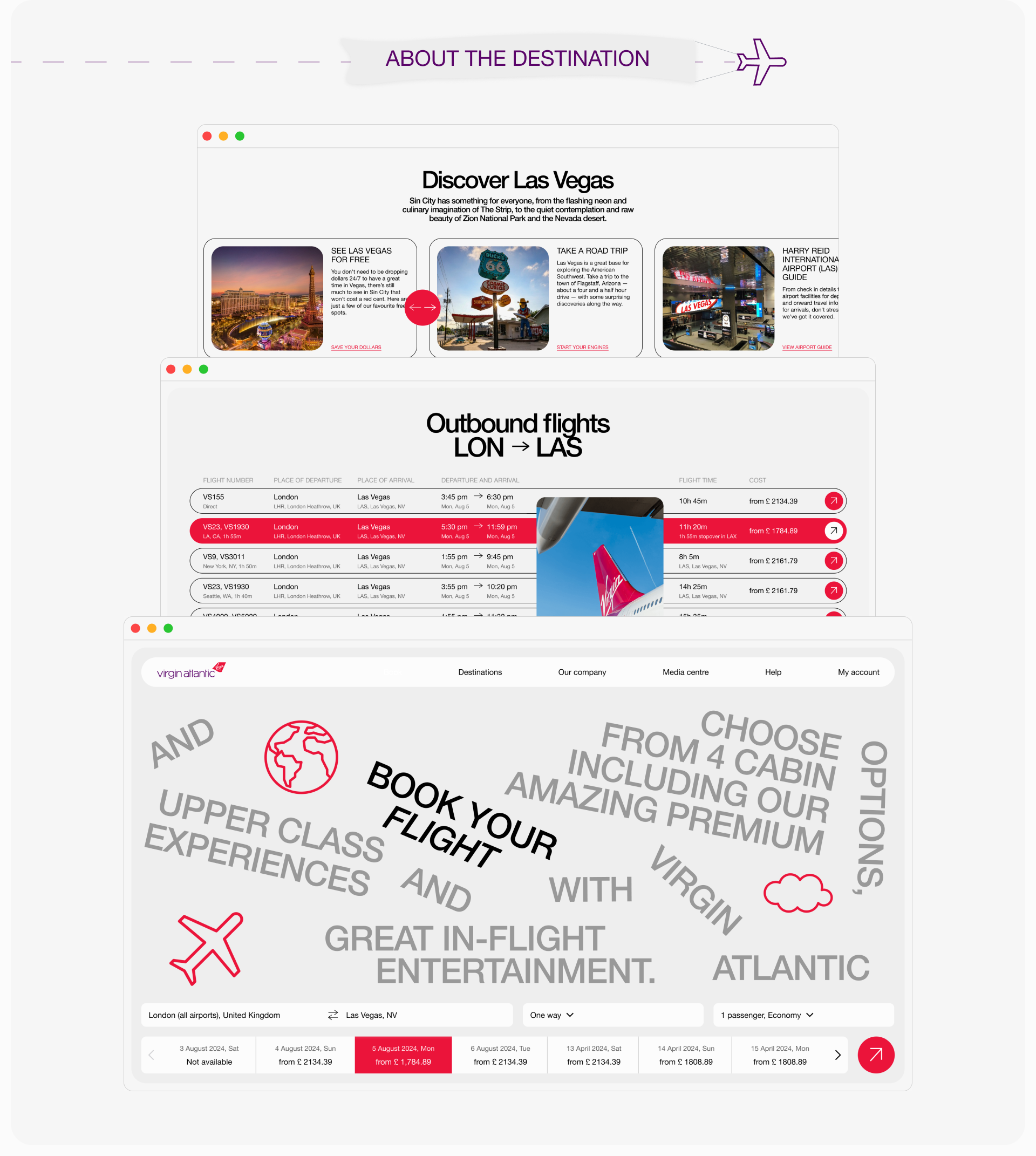 Virgin Atlantic | Редизайн корпоративного сайта — Изображение №8 — Интерфейсы на Dprofile