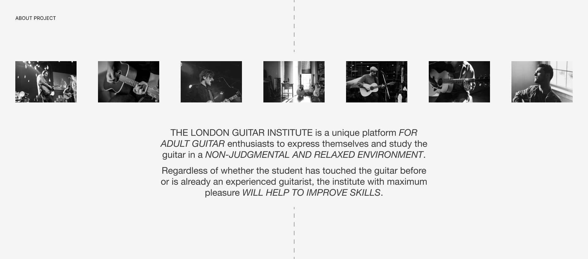 London Guitar Institute | Лендинг — Изображение №2 — Интерфейсы на Dprofile