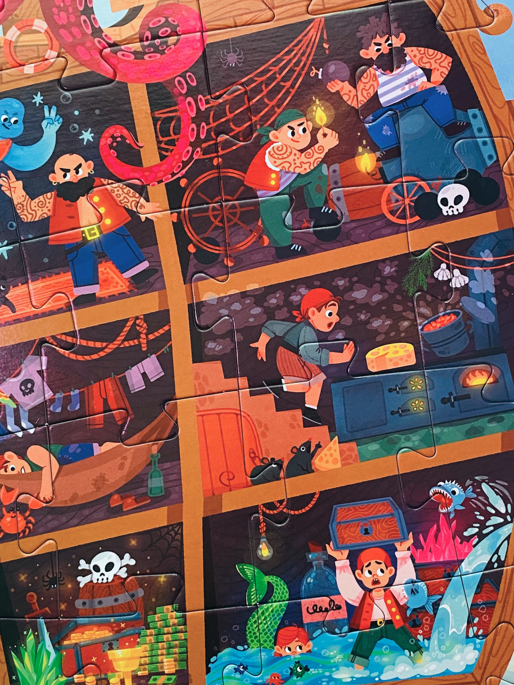 иллюстрация для пазла "Пиратский корабль" — Изображение №16 — Иллюстрация, Графика на Dprofile