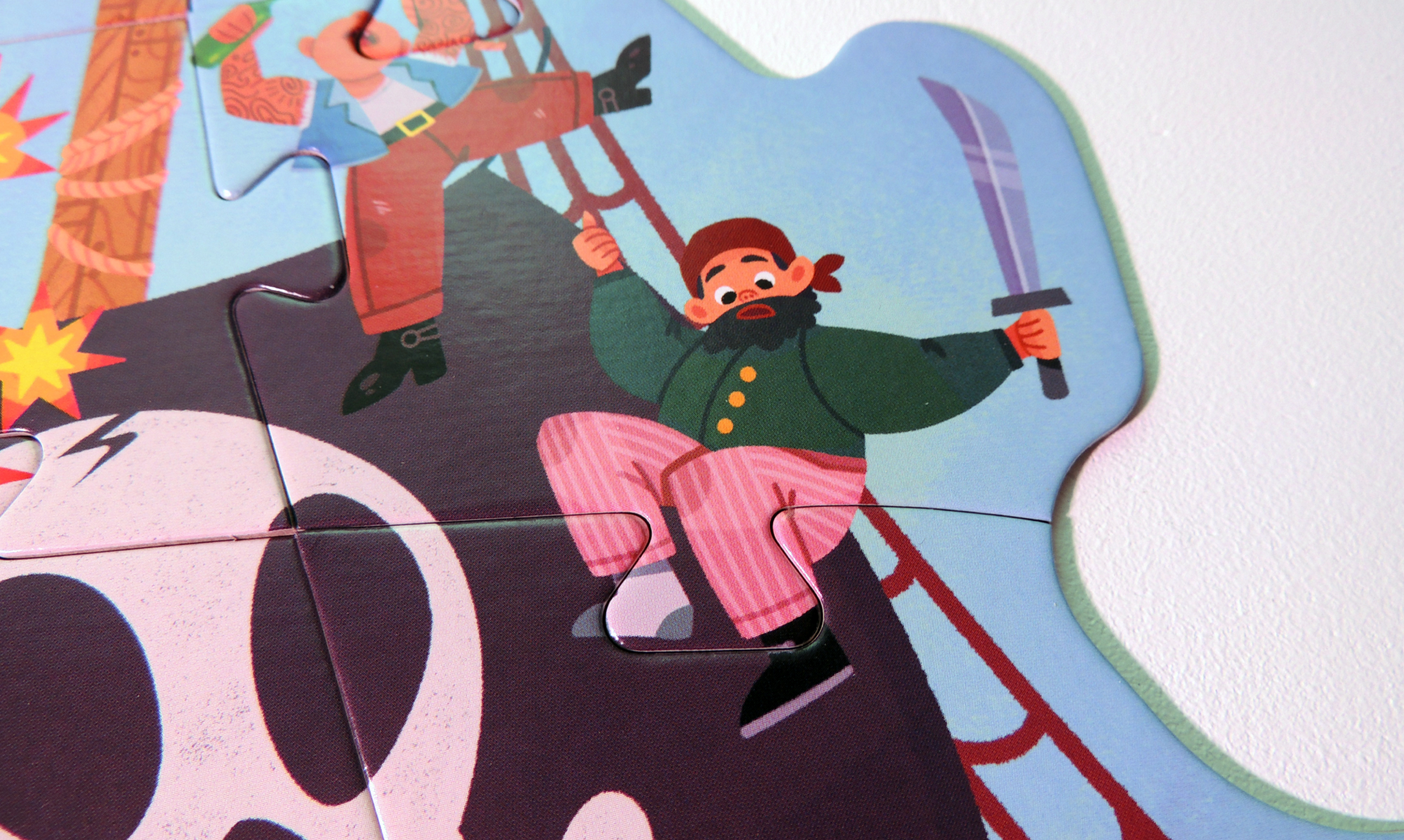 иллюстрация для пазла "Пиратский корабль" — Изображение №12 — Иллюстрация, Графика на Dprofile