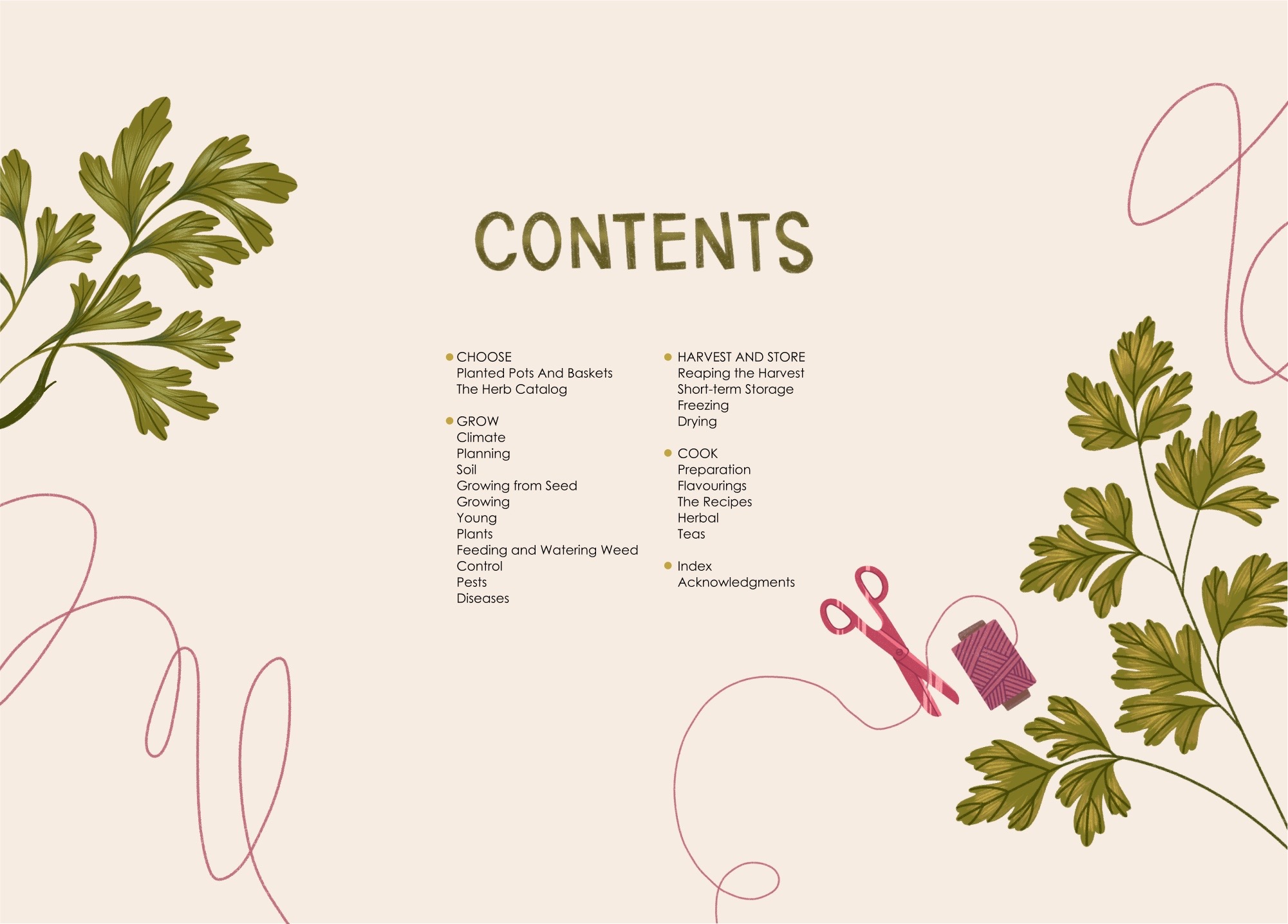 The Herbal Garden/ иллюстрации для книги «Сад трав» — Изображение №7 — Иллюстрация, Графика на Dprofile