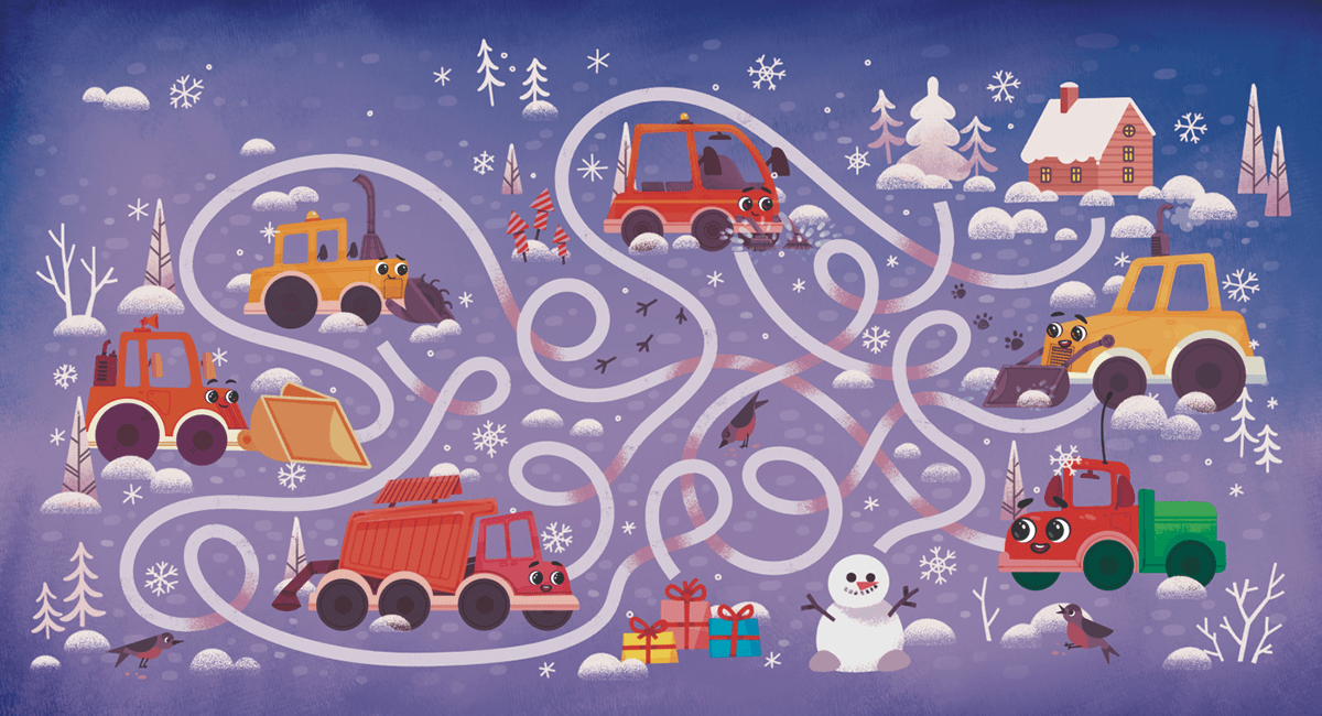 Little Truck rescues the New Year — Изображение №20 — Иллюстрация, Графика на Dprofile