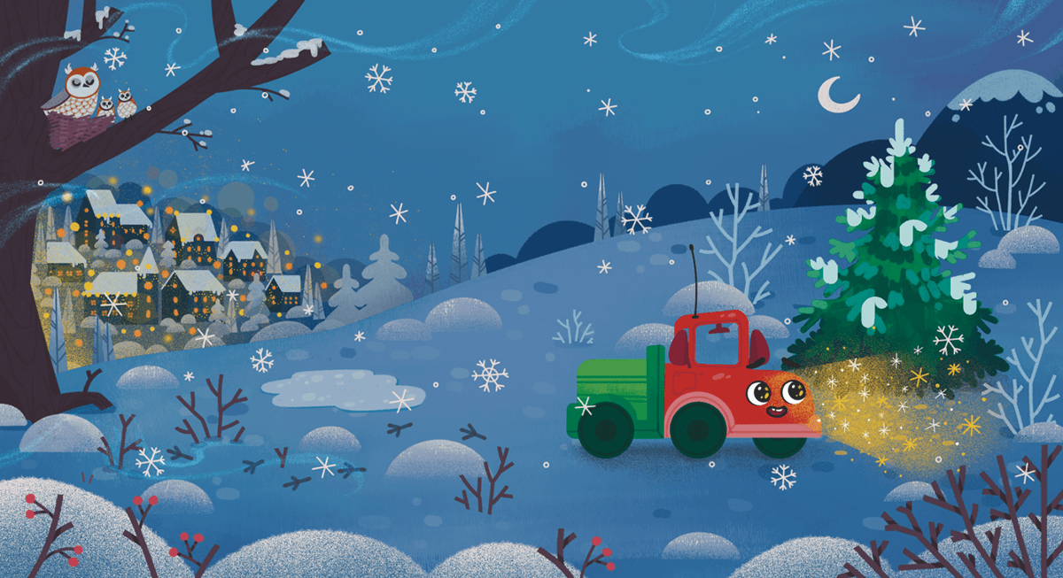 Little Truck rescues the New Year — Изображение №10 — Иллюстрация, Графика на Dprofile
