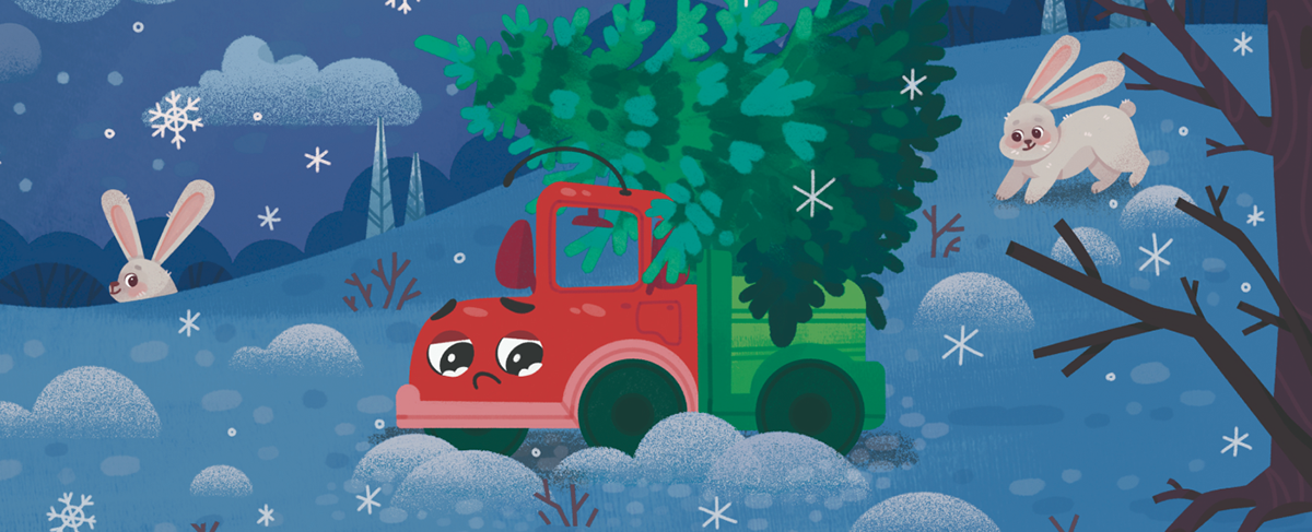 Little Truck rescues the New Year — Изображение №14 — Иллюстрация, Графика на Dprofile