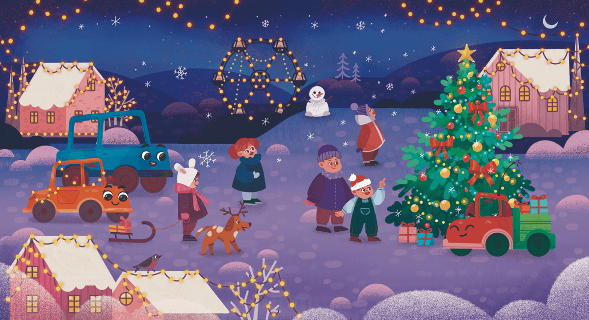 Little Truck rescues the New Year — Изображение №11 — Иллюстрация, Графика на Dprofile