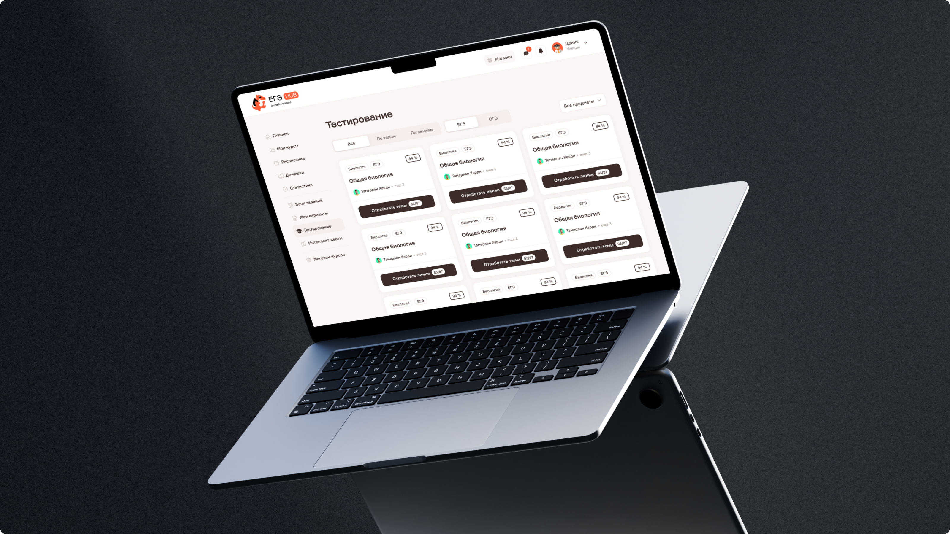 ЕГЭ hub — Изображение №12 — Интерфейсы, Иллюстрация на Dprofile