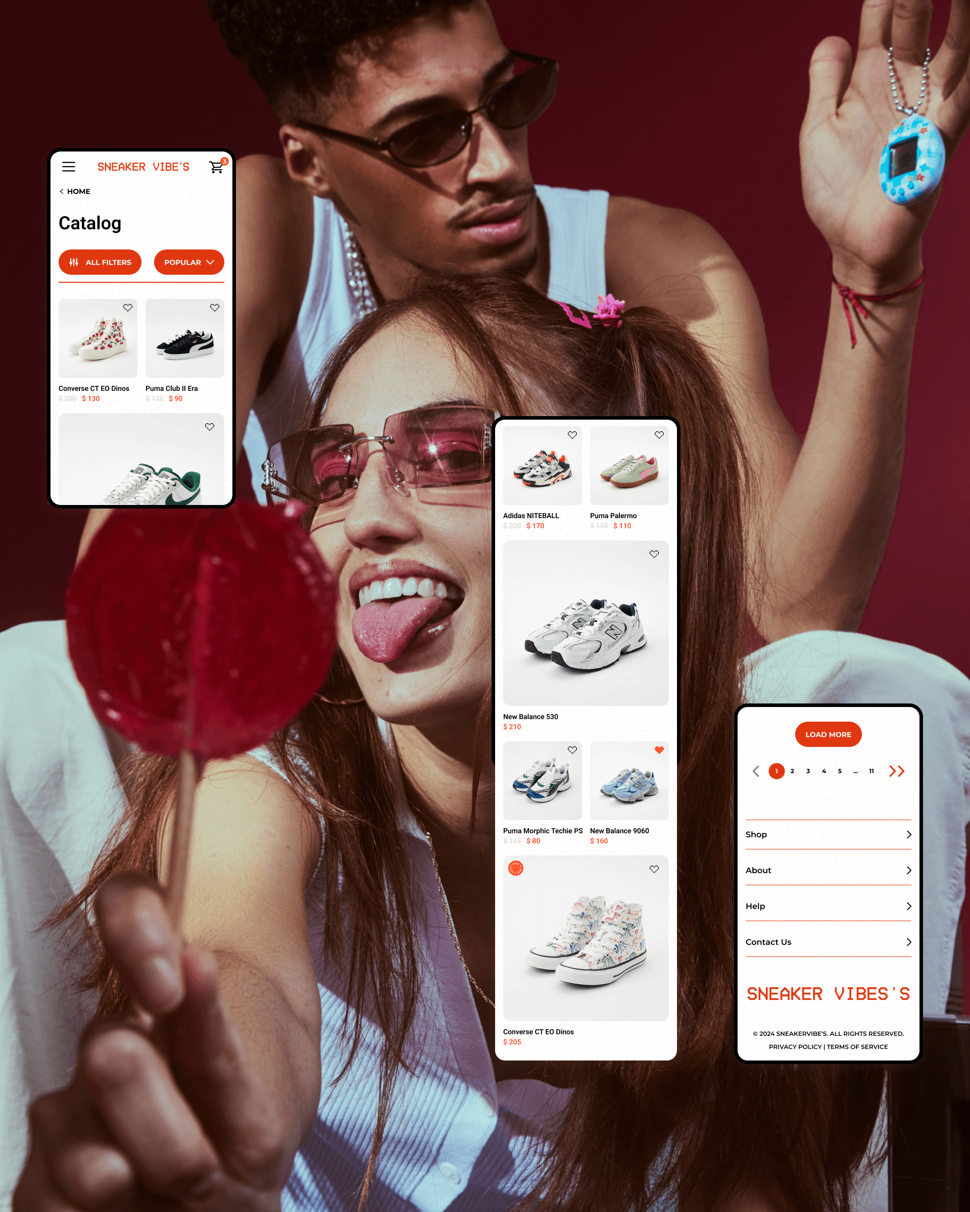 SnikerVibe's E-commerce concept — Изображение №8 — Интерфейсы, Анимация на Dprofile