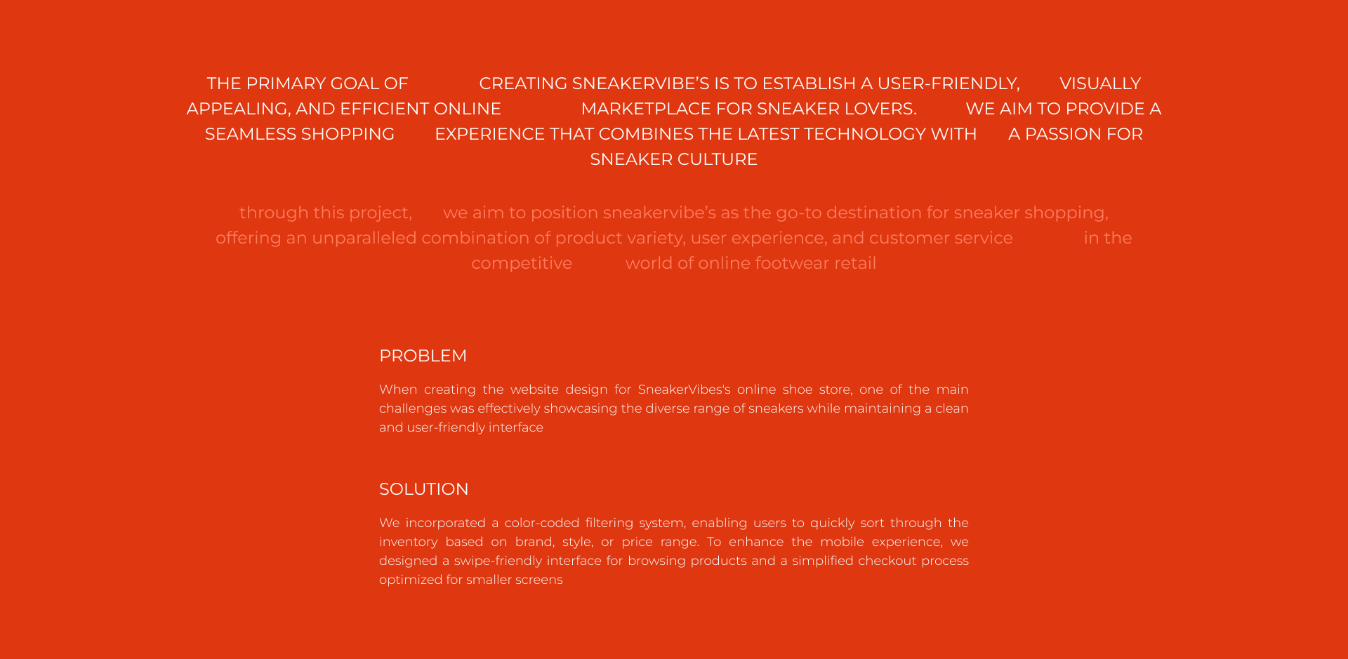 SnikerVibe's E-commerce concept — Изображение №2 — Интерфейсы, Анимация на Dprofile